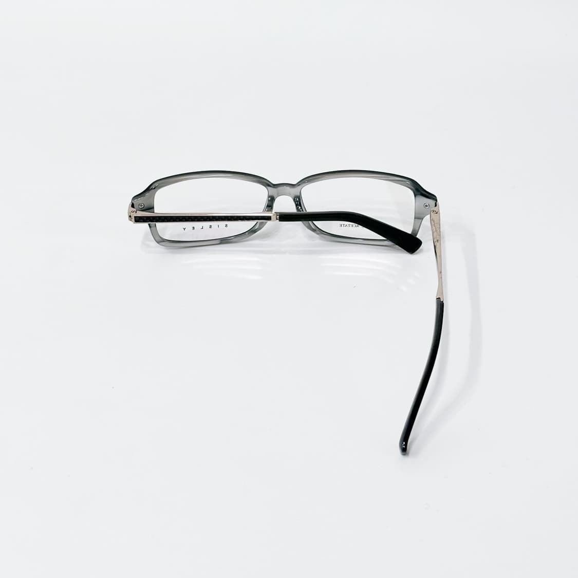 SISLEY 블랙 스퀘어 뿔테 데드스탁 빈티지안경 상품이미지3