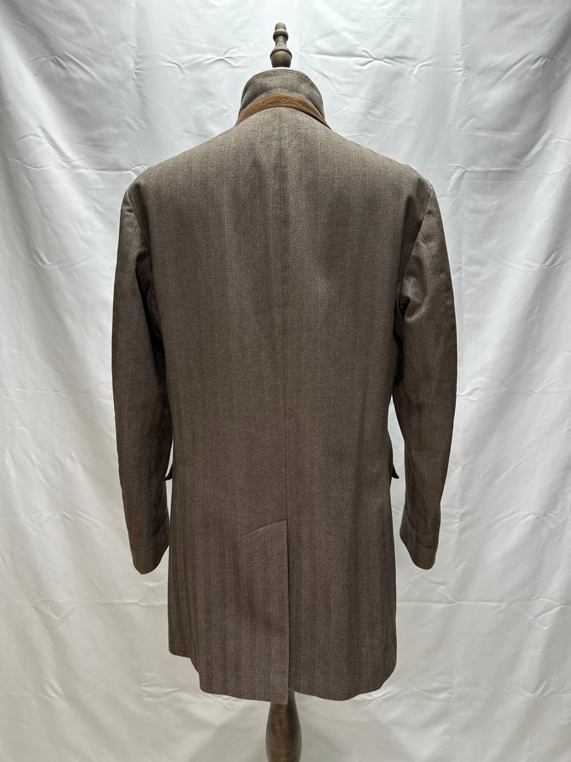 로로피아나 헤링본 싱글 브레스티드 코트 50(100~105) 판매 상품이미지6