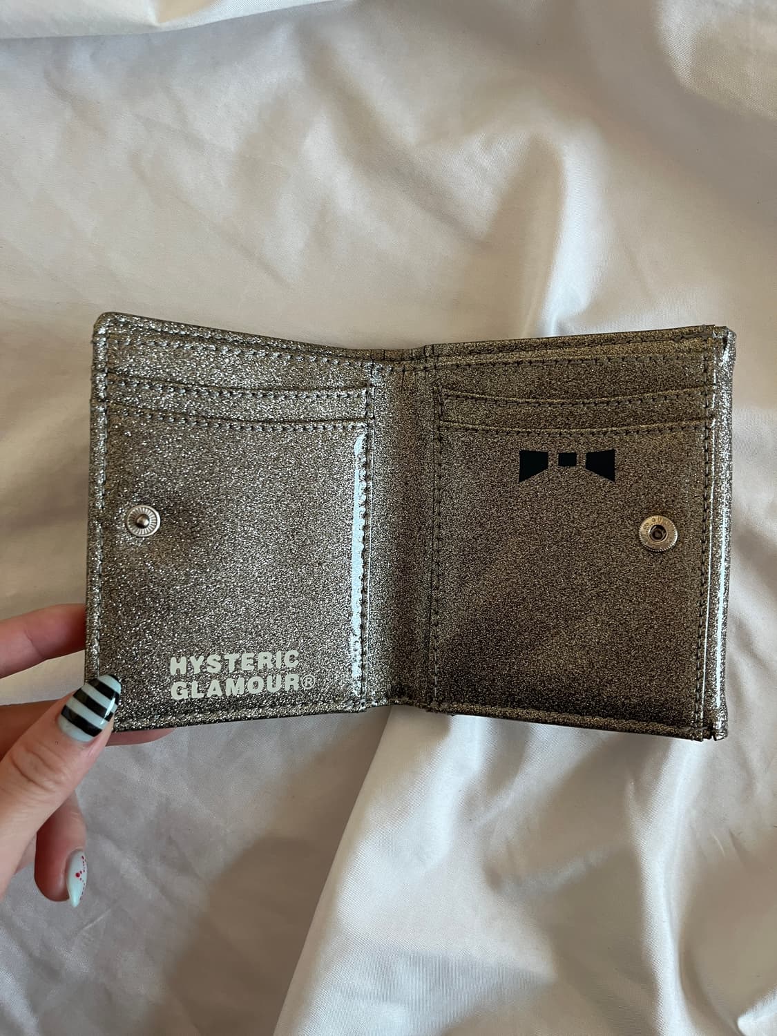 히스테릭 글래머 아카이브 반짝이 글리터 퍽베어 반지갑 똑딱이 포켓 지갑 상품이미지5