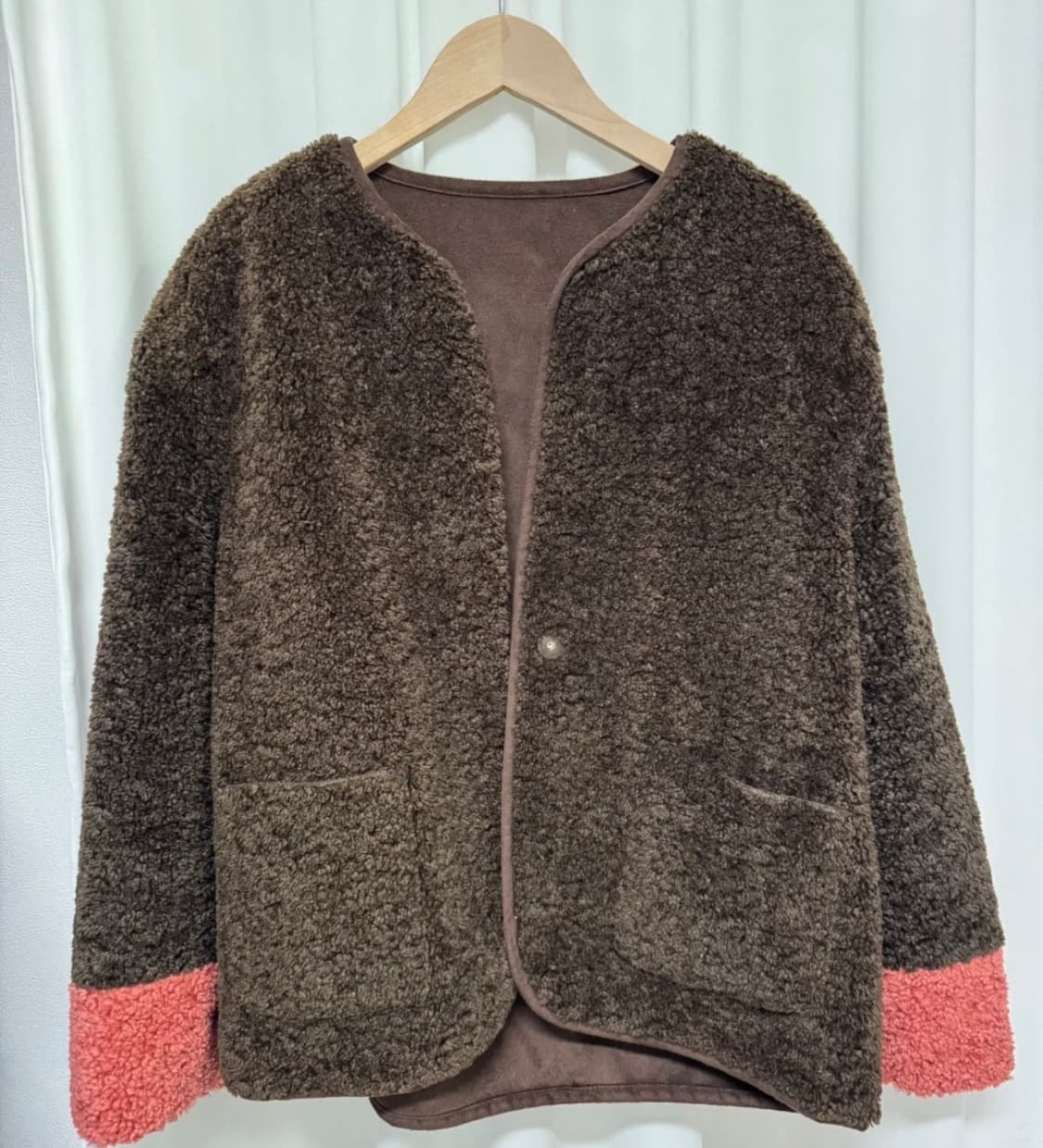 NICE CLAUP 뽀글이 양털 자켓 상품이미지3