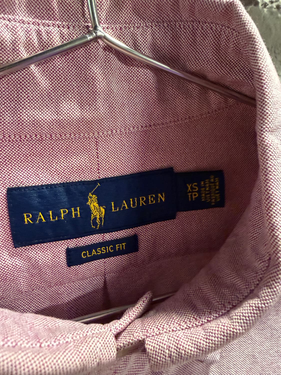 폴로 랄프로렌  클래식 핏 옥스포드 버튼다운 셔츠 퍼플 XS 상품이미지5