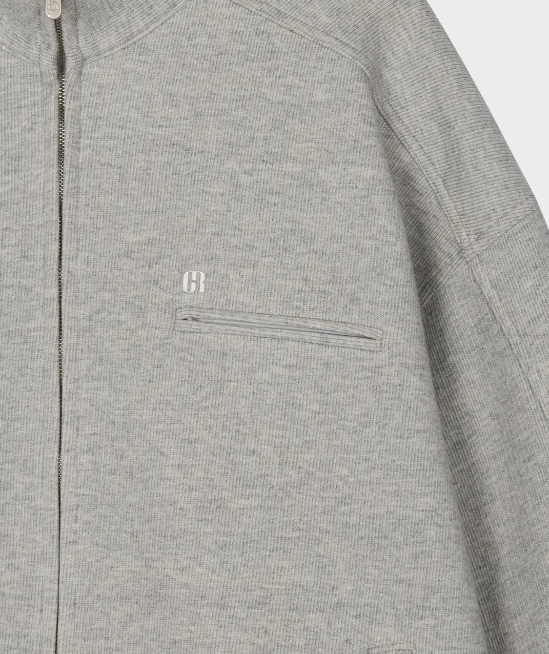 grove bonner high neck zip-up gray 상품이미지4
