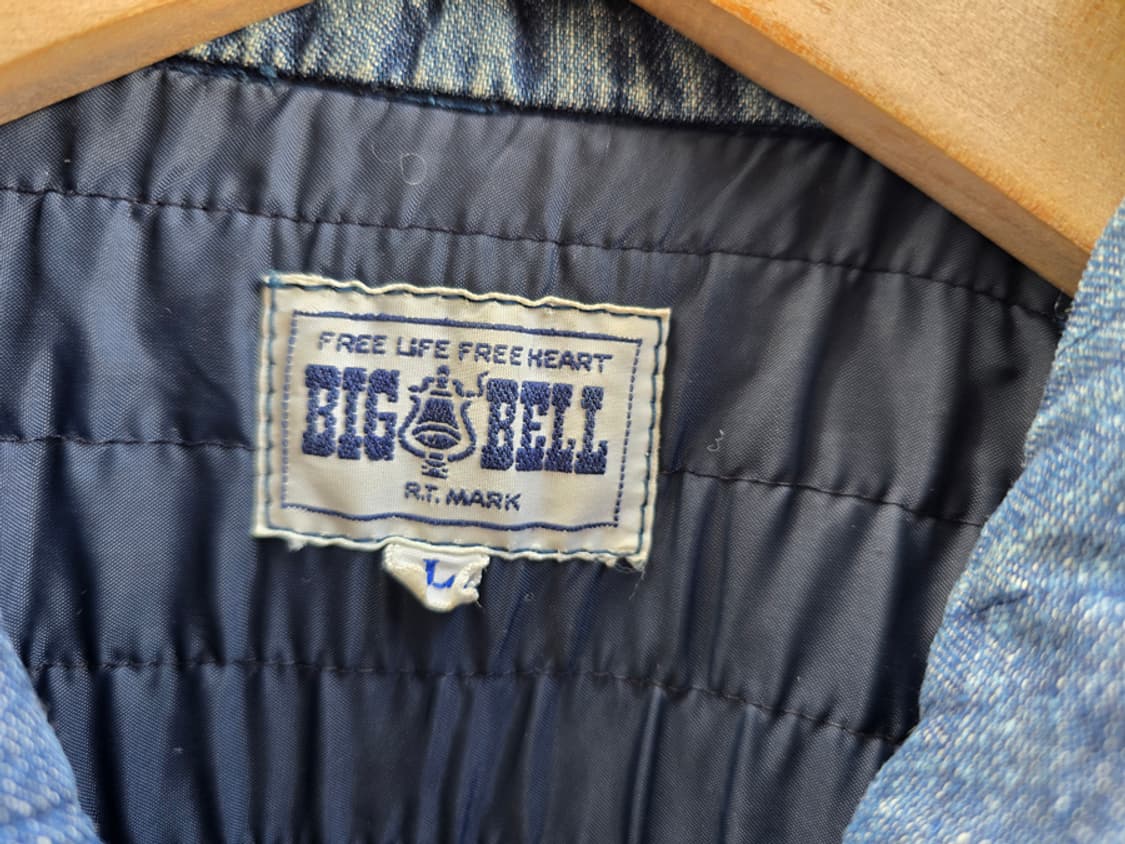 90s 빅 벨 데님 퀄팅 커버올 상품이미지5