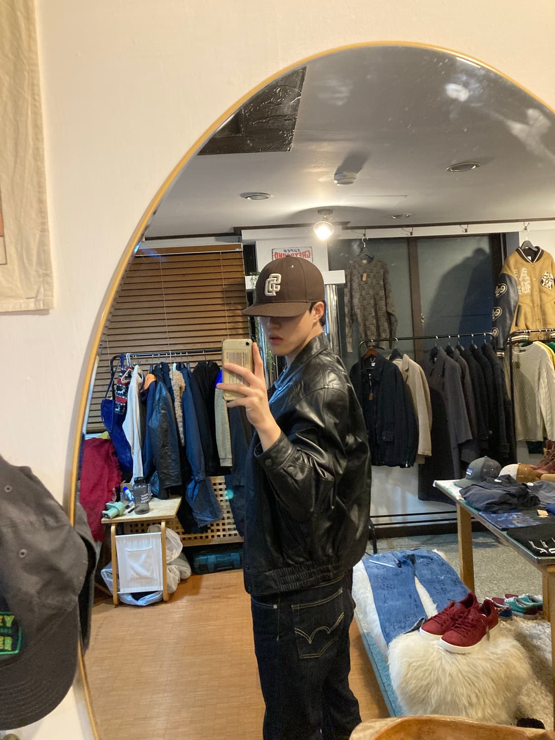 vtg 램스킨 가죽점퍼 상품이미지3