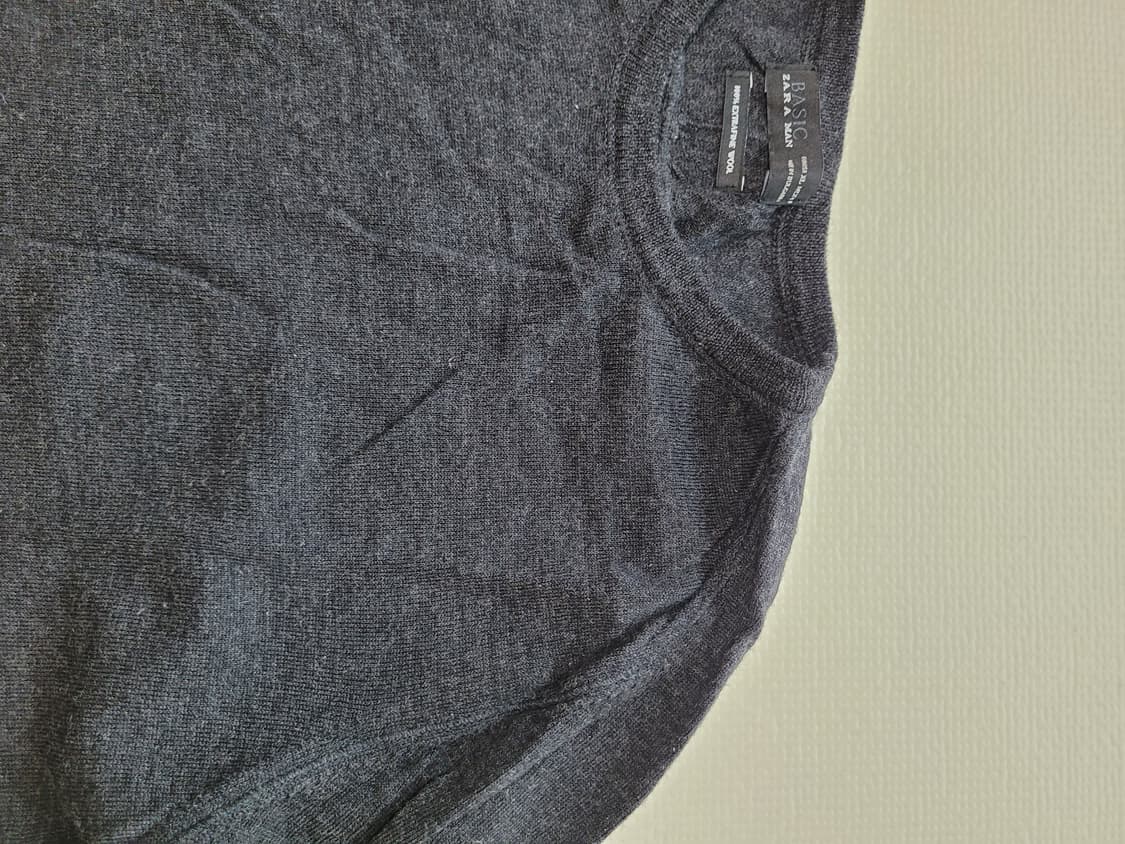 자라 ZARA 남자 엑스트라파인 울 니트 105 다크그레이 상품이미지5