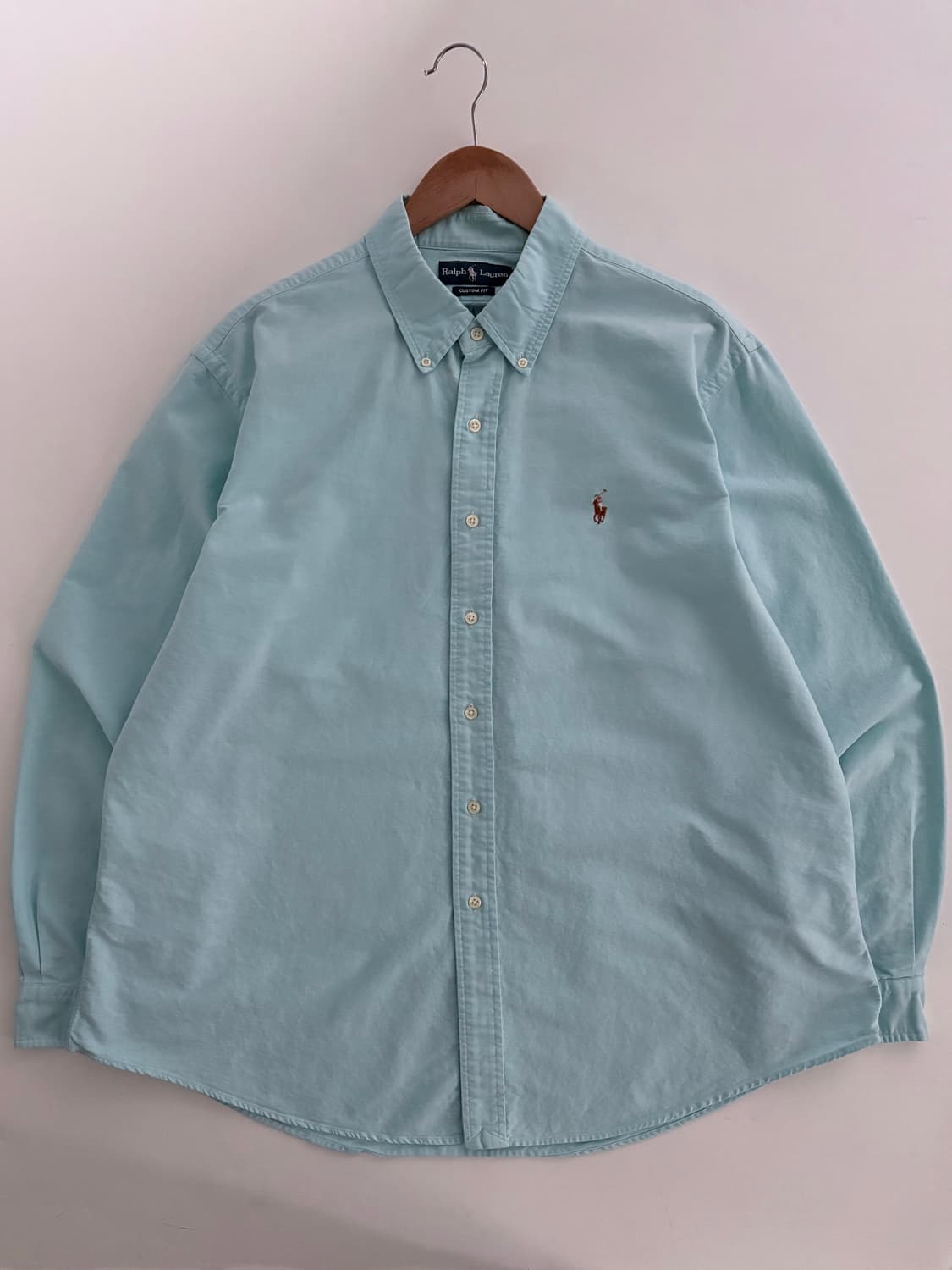 Polo 폴로 랄프로렌 민트 블루 솔리드 셔츠 상품이미지1