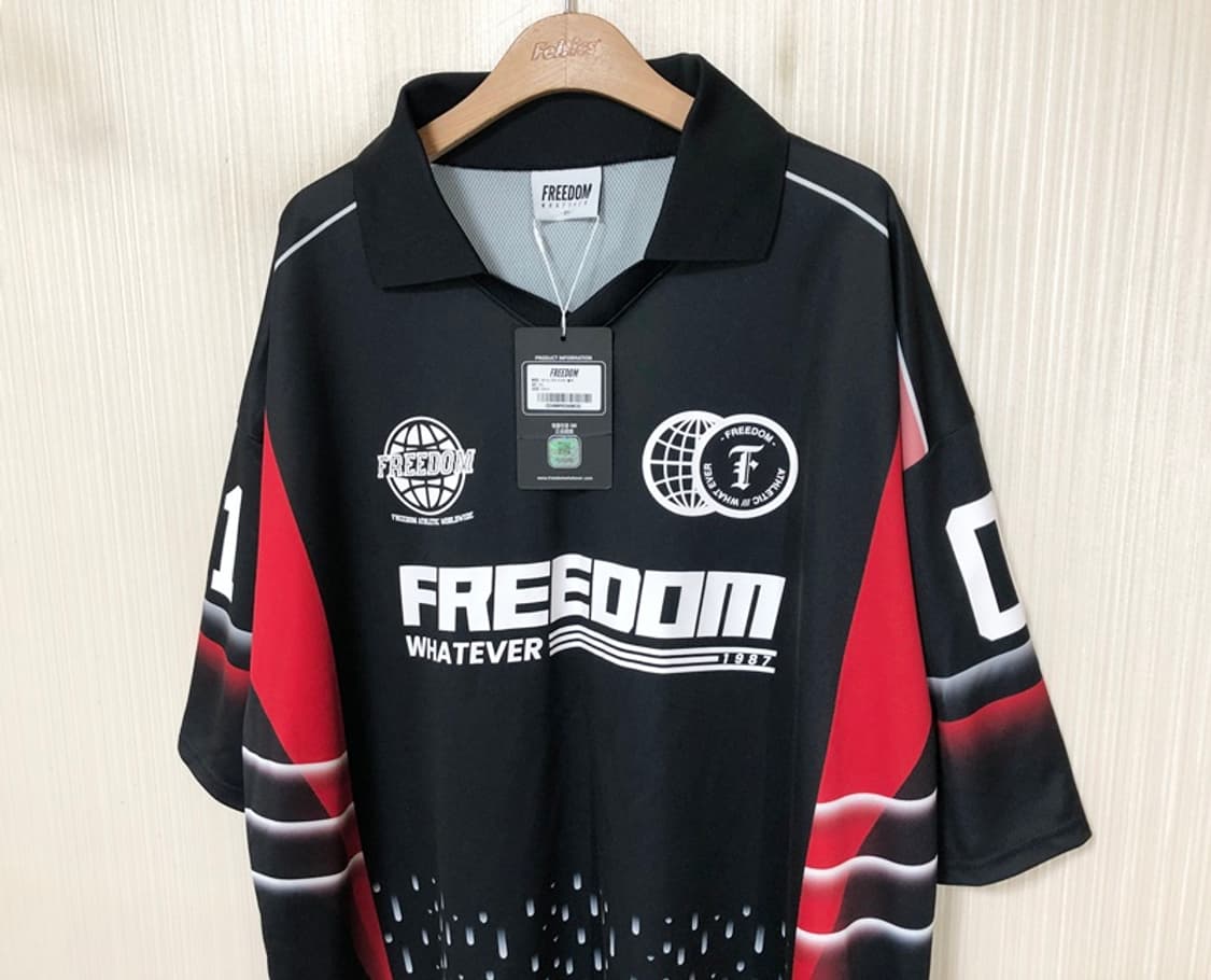 프리덤(FREEDOM) 레이싱 피케티셔츠(블랙) 3XL 상품이미지7