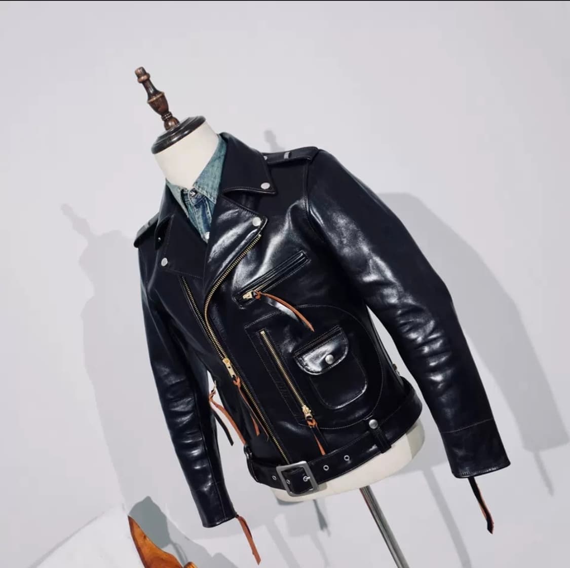 VELUOKLDLY  J24 차심 말가죽 라이더 자켓  상품이미지1
