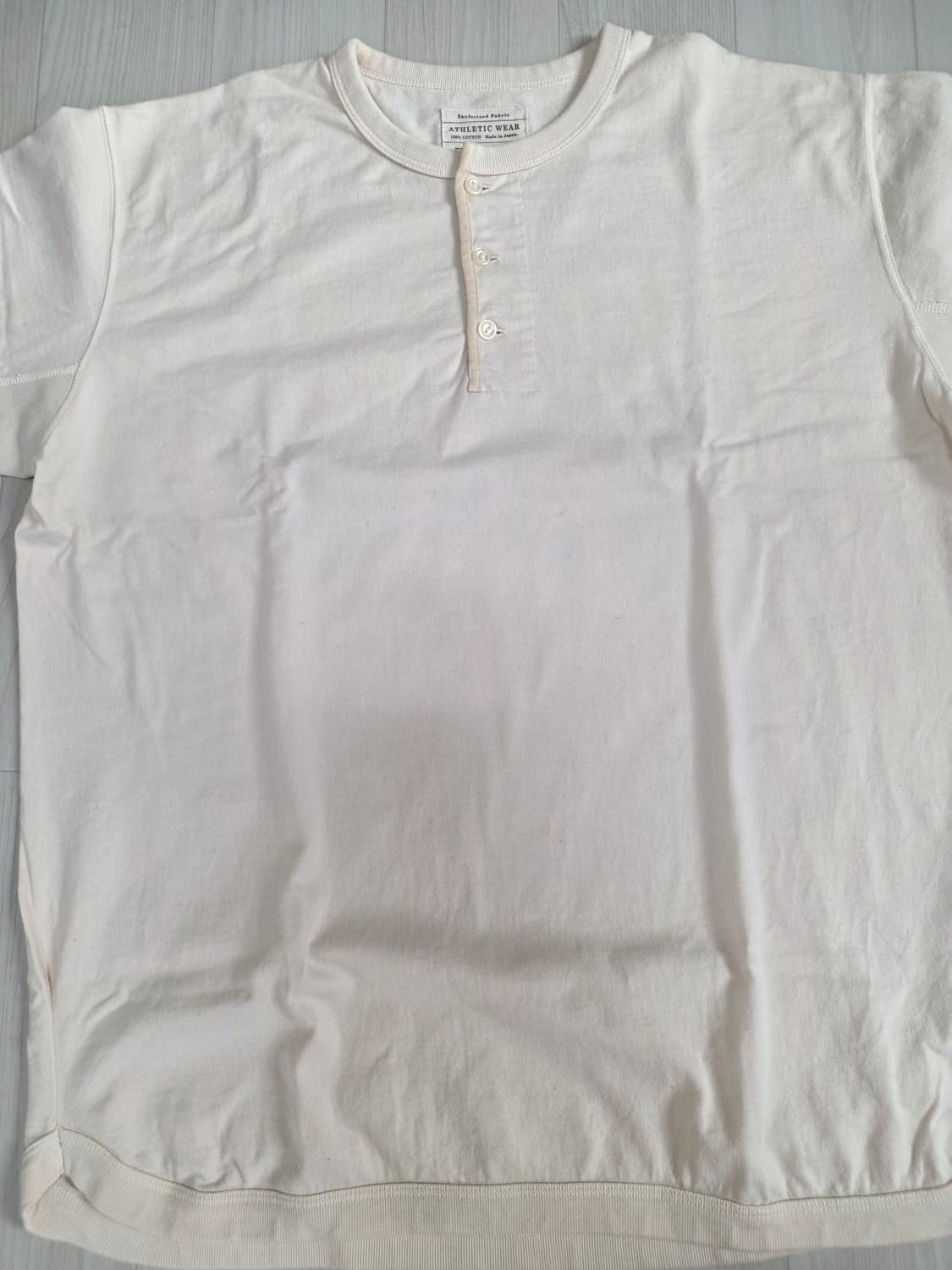 풀카운트 플랫심 헤비웨이트 헨리넥 에크루 44 상품이미지2