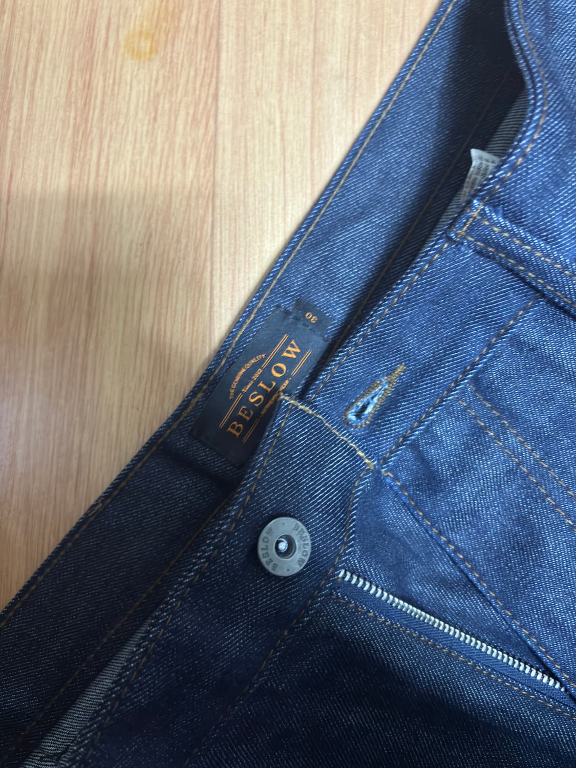 비슬로우 투턱 와이드 데님 30 인디고 상품이미지1