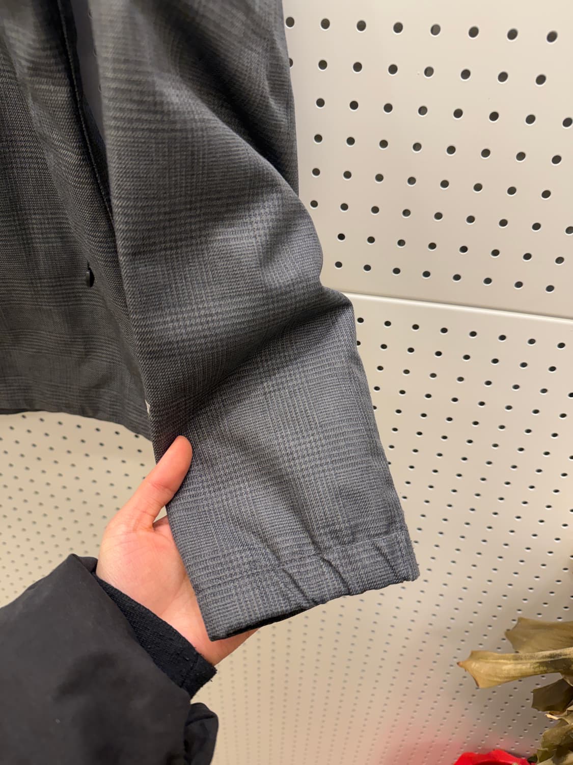 노스페이스 하이벤트 후드 자켓 체크 그레이 U230 상품이미지4