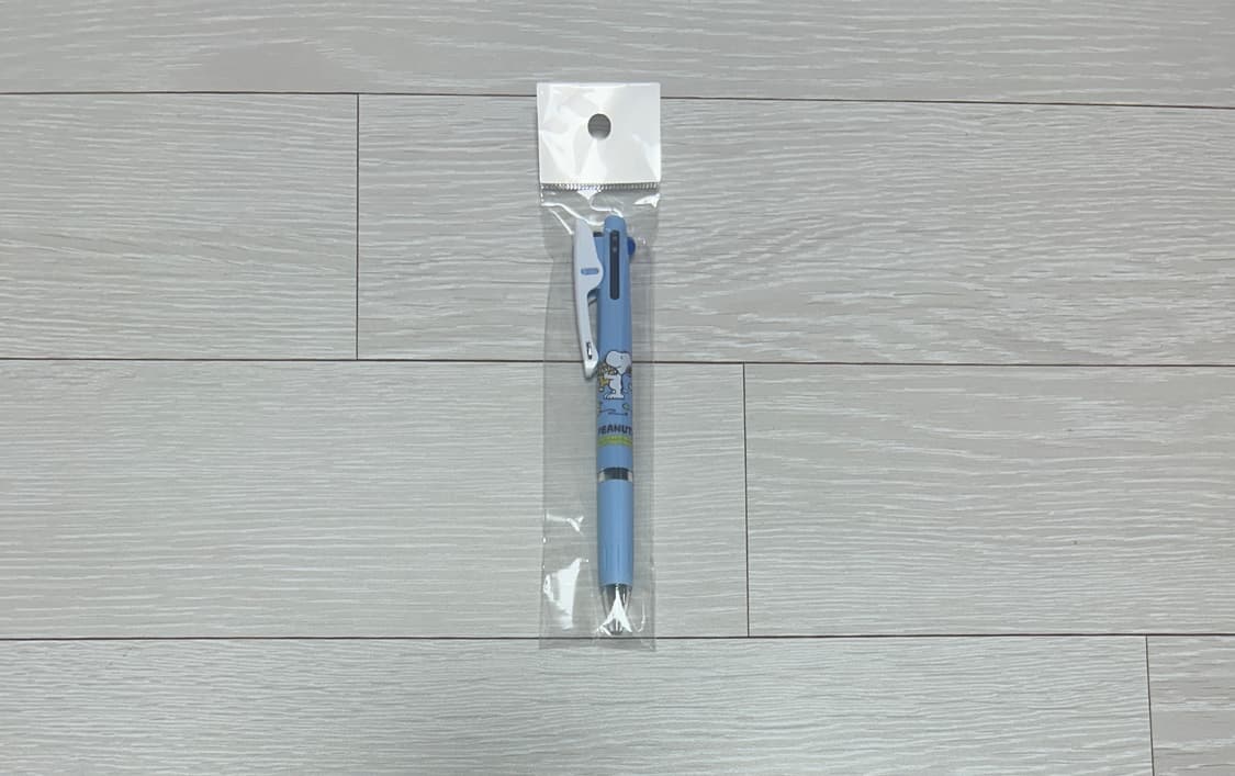 스누피 제트스트림 3색 볼펜 0.5mm 곰인형 블루 상품이미지1
