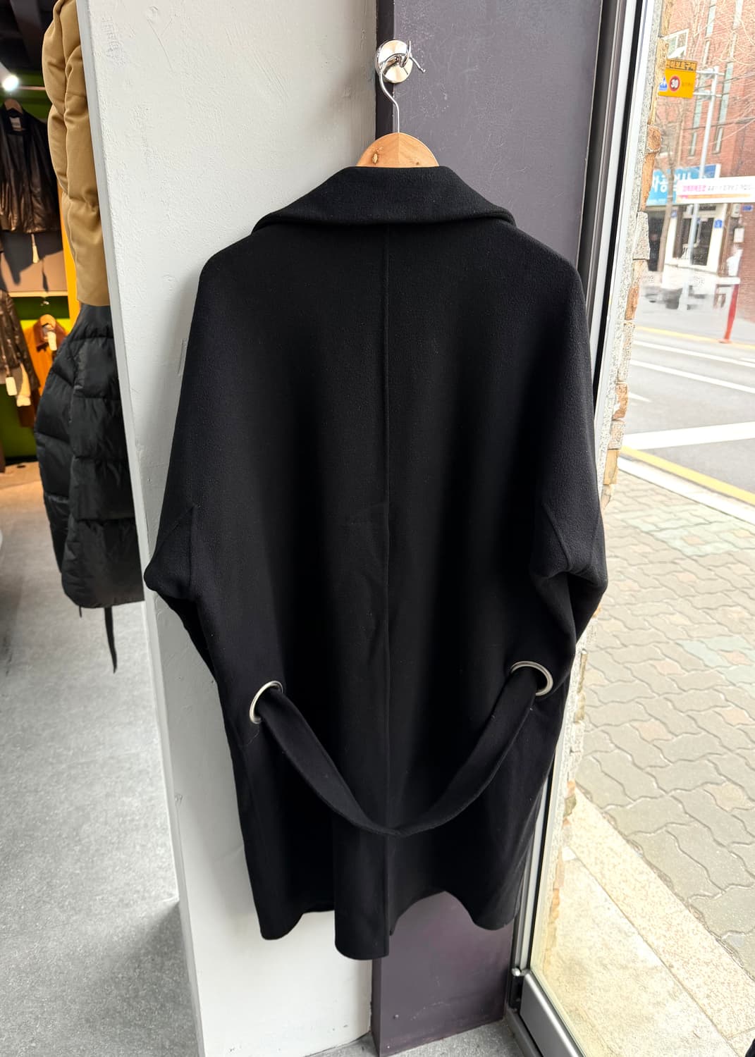 100~105/ 시스템옴므 핸드메이드 캐시미어 블렌딩 링 디테일 코트 상품이미지7