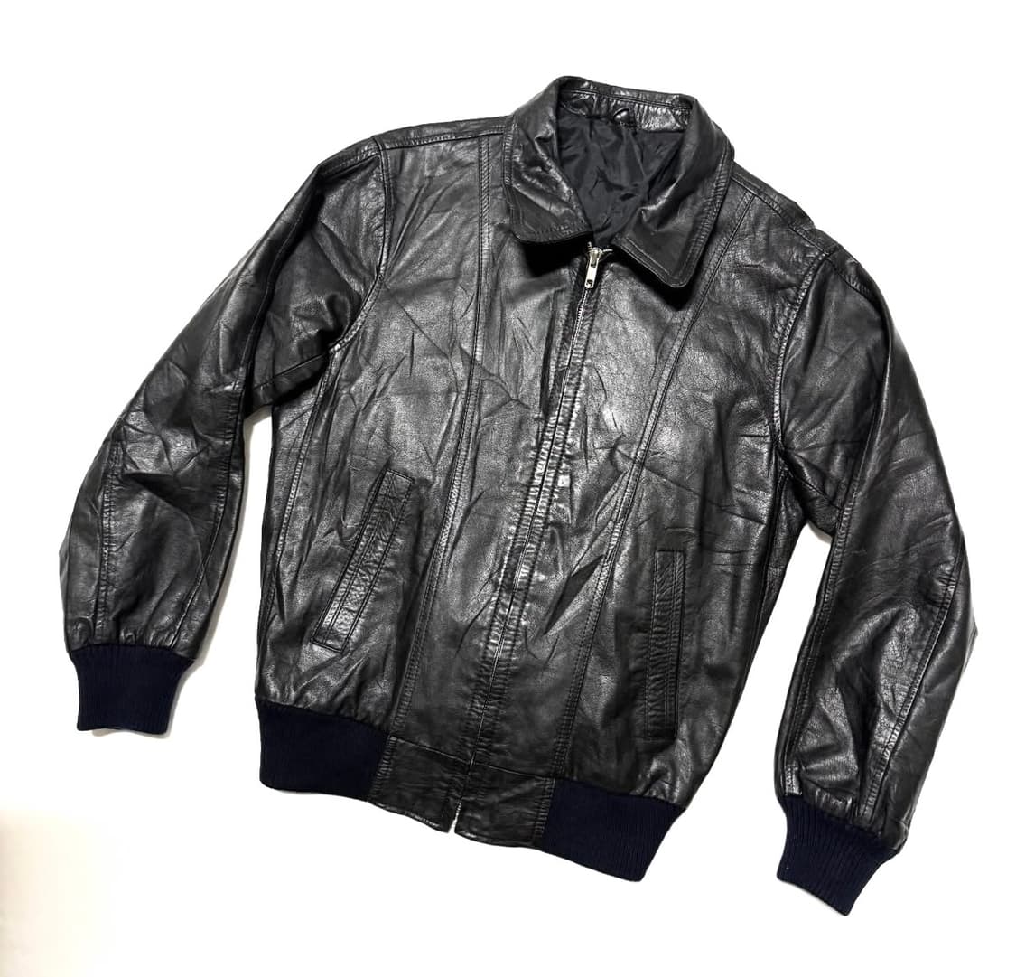 레더 블루종 자켓 상품이미지1