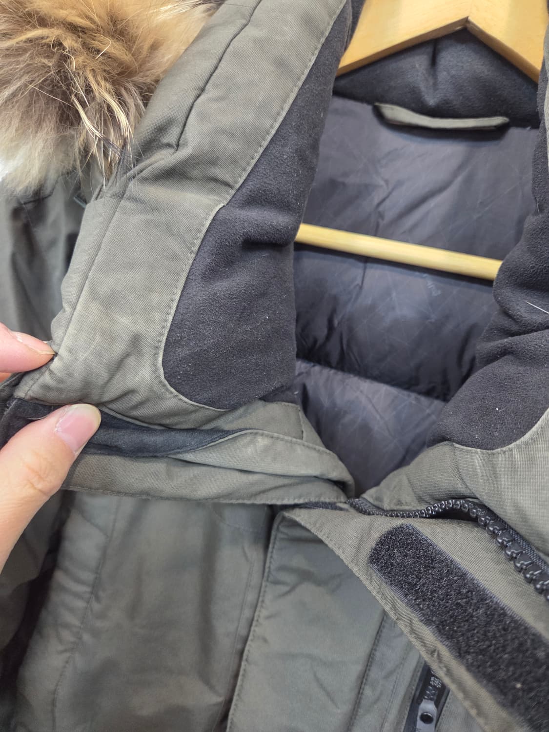 코오롱스포츠 대장급 안타티카 고어 윈드스토퍼 파카패딩 95 상품이미지5