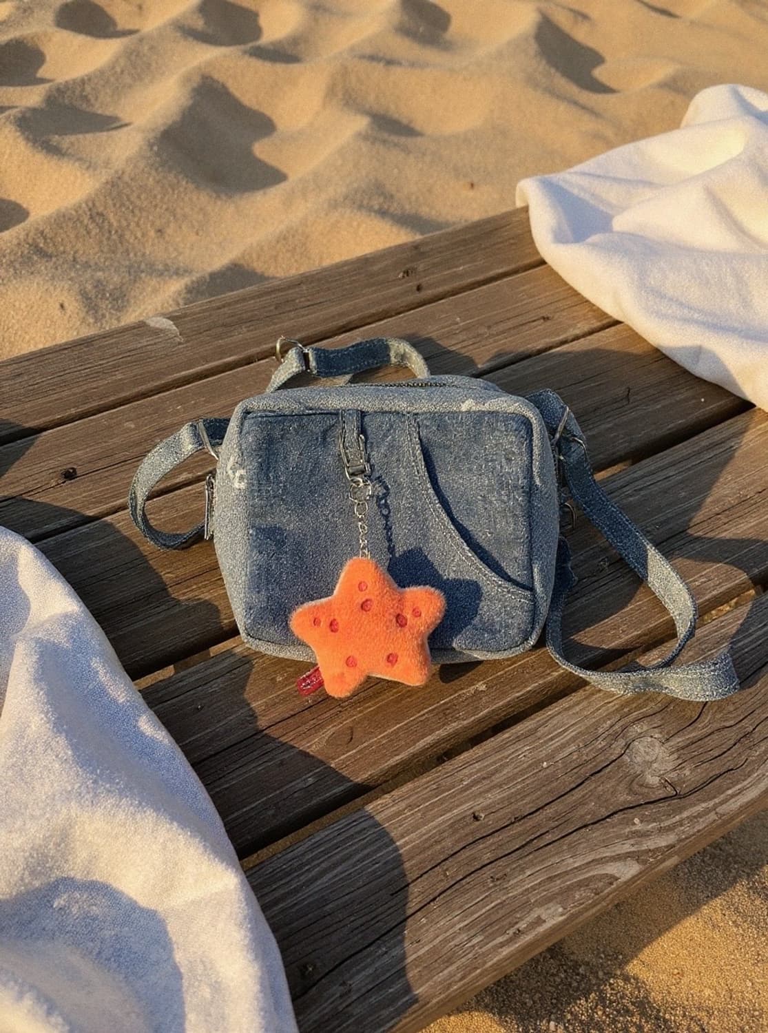 Bleu ciEL 리워크 데님 크로스백 상품이미지2