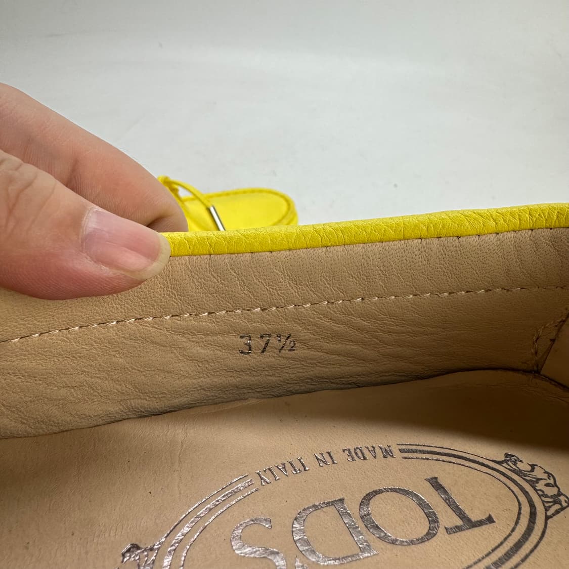 245)토즈 고미노 드라이빙 슈즈 옐로우 상품이미지6