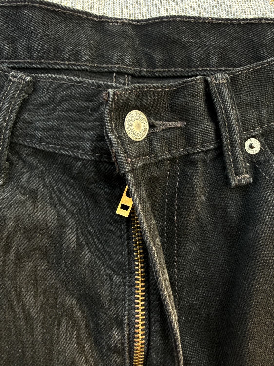 리바이스 505 흑청 36/30 지퍼플라이 상품이미지5