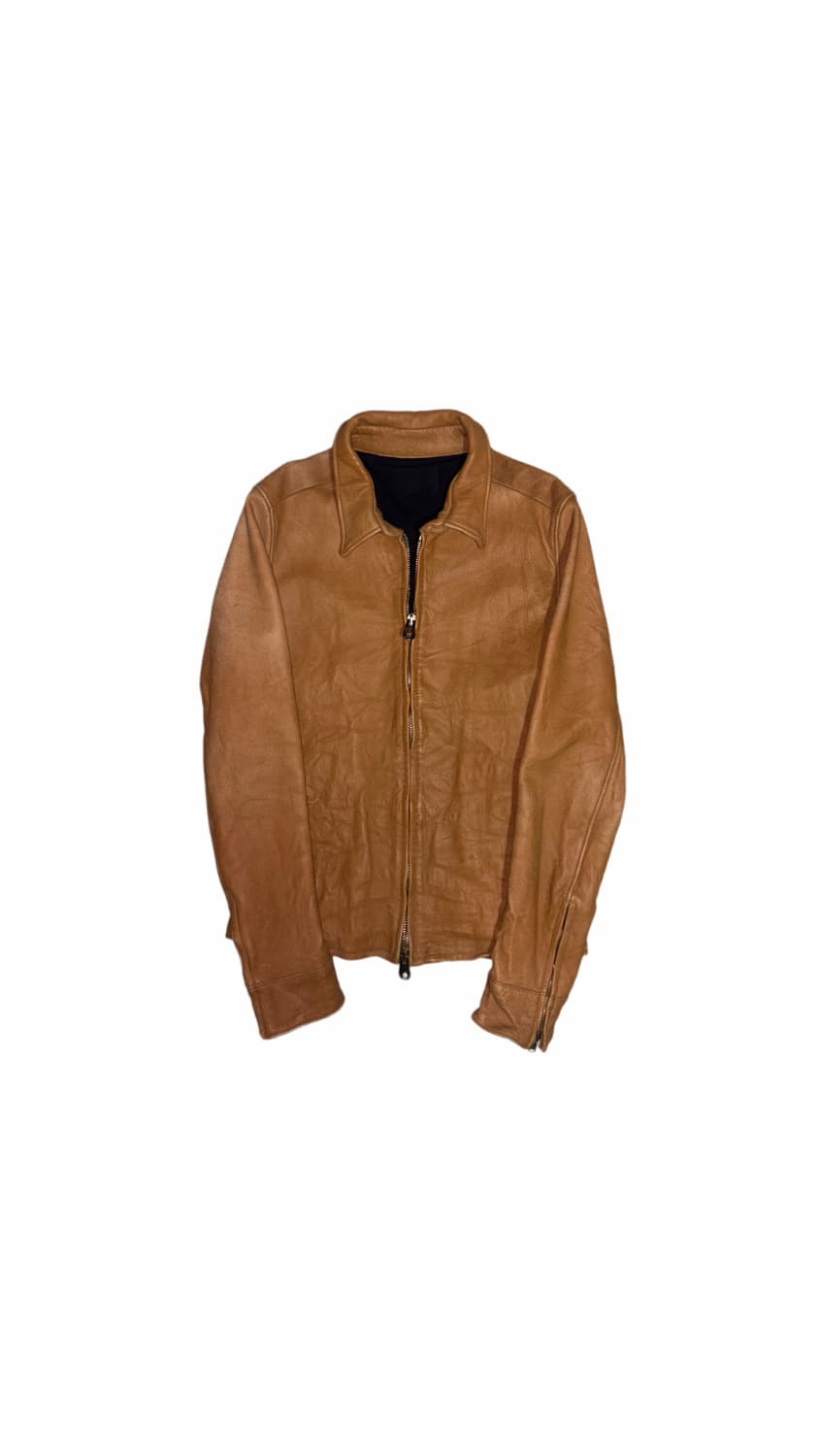 Junhashimoto Brown Leather Jacket 상품이미지1