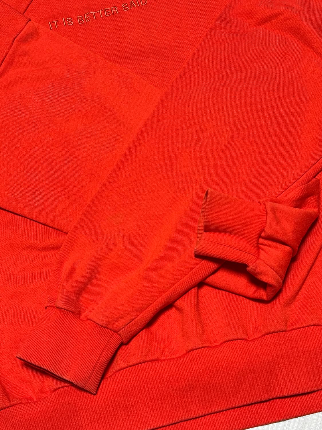 18SS 준지 JUUN.J 백프린팅 오버핏 맨투맨 오렌지 상품이미지5