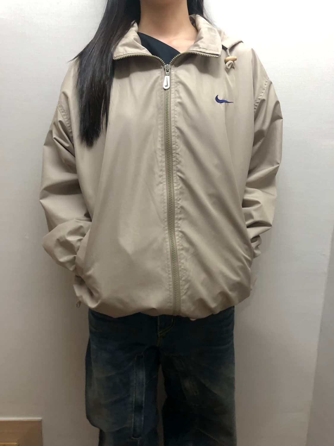 빈티지 나이키 베이지 바람막이 상품이미지4