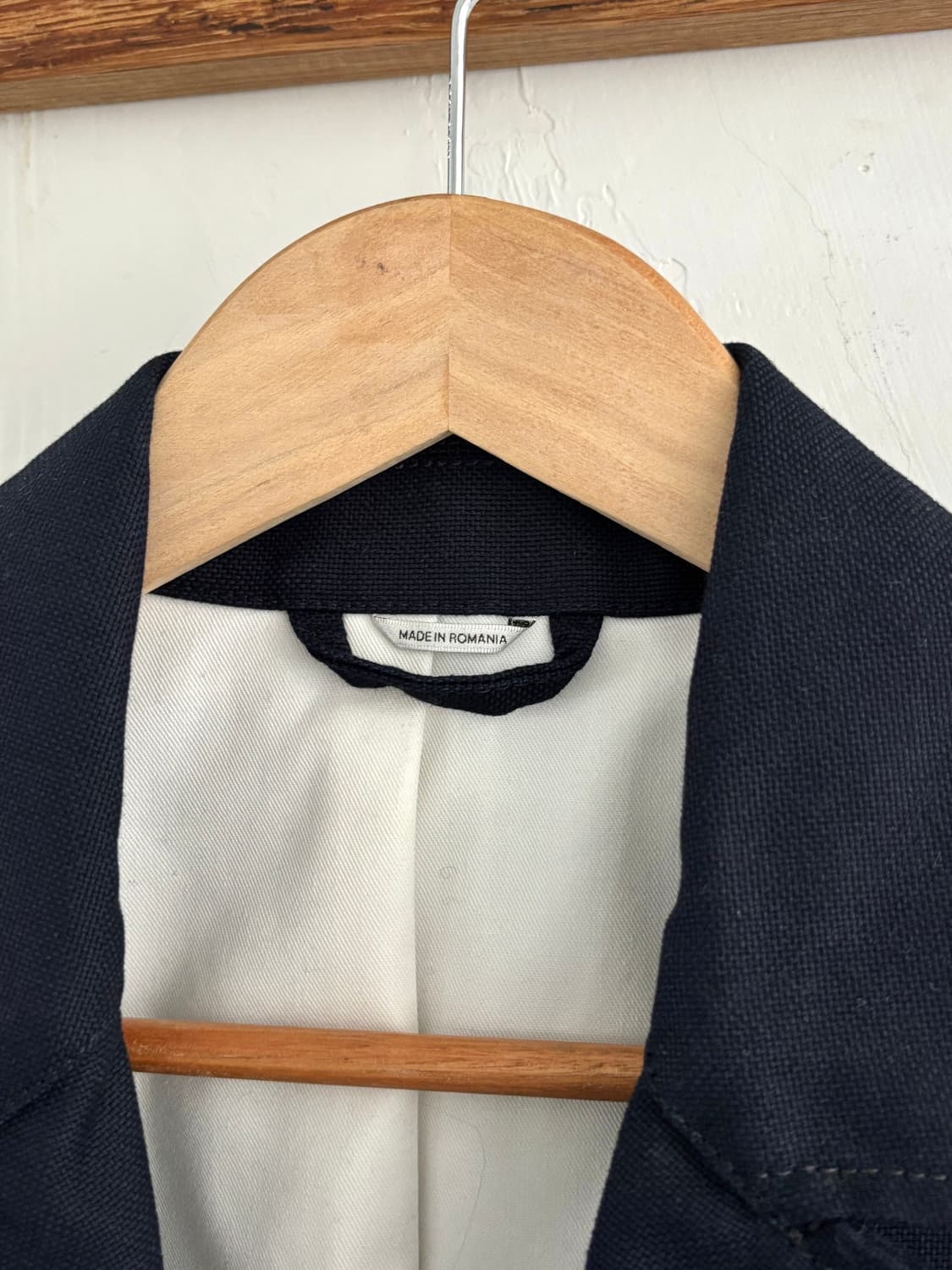 Acne Studios 아크네 스튜디오 코튼 네이비 싱글 블레이저 상품이미지4