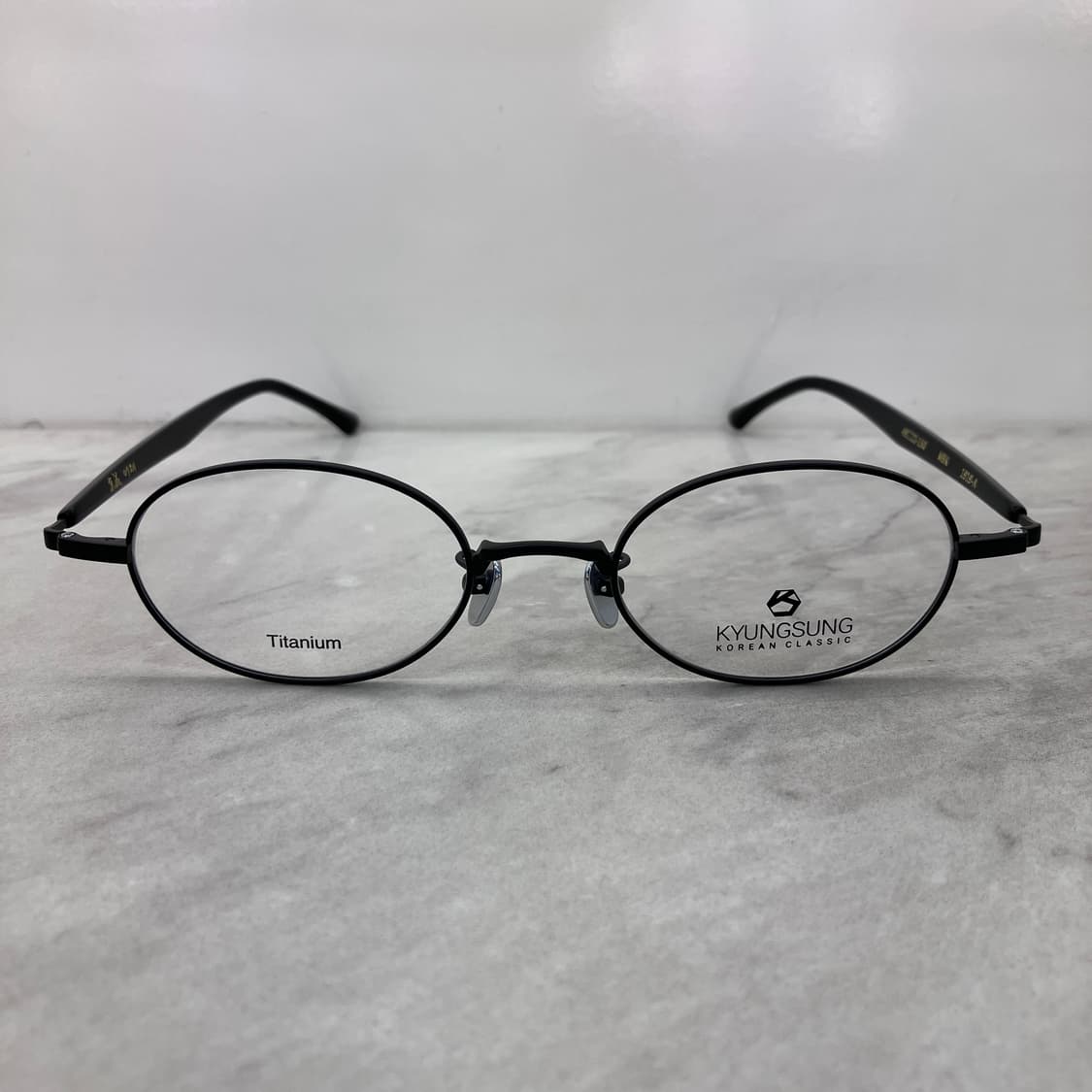 C31 경성 京城 어제 1919 블랙 오벌 메탈테 안경 상품이미지6