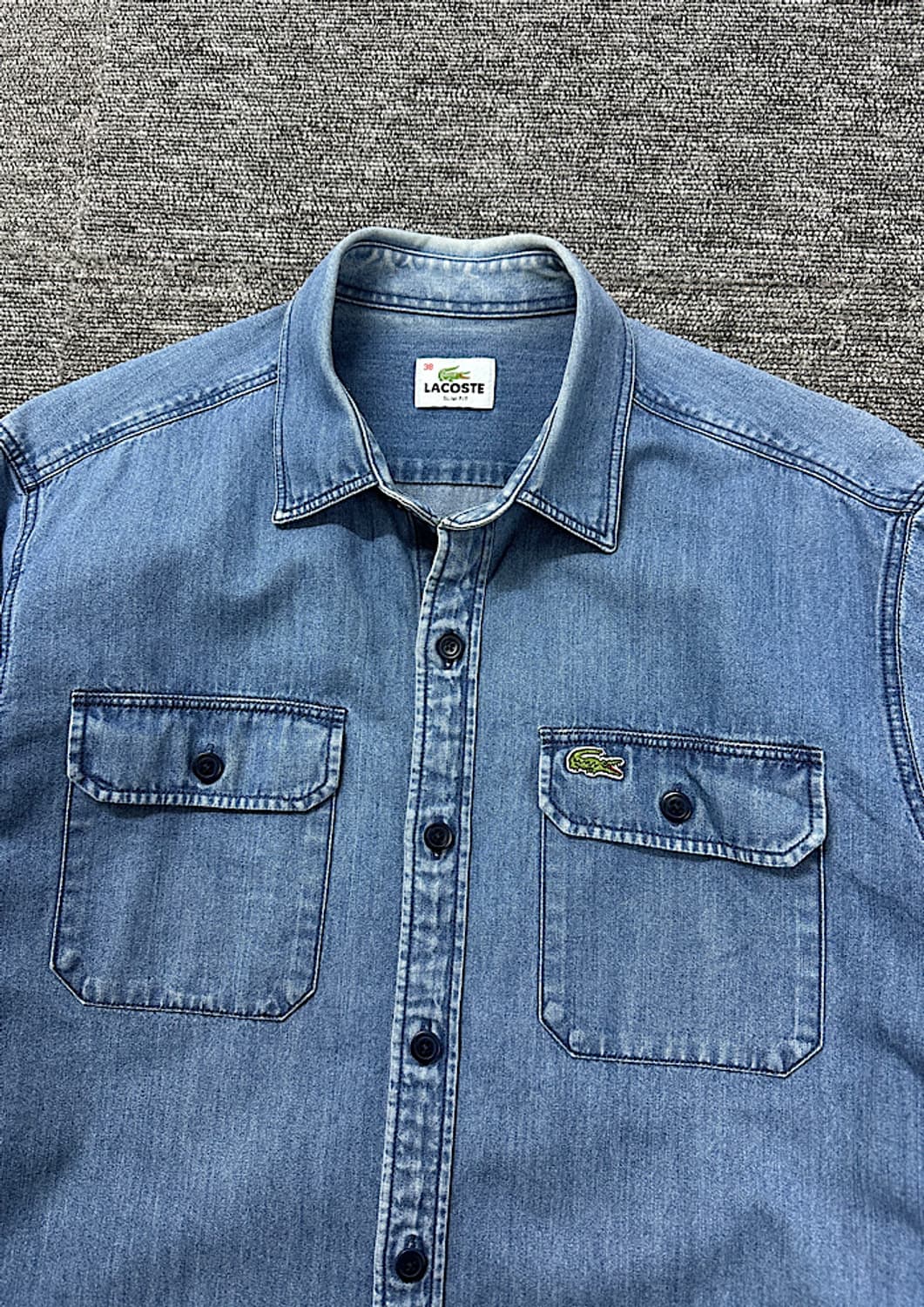라코스테 데님 셔츠 M  상품이미지2