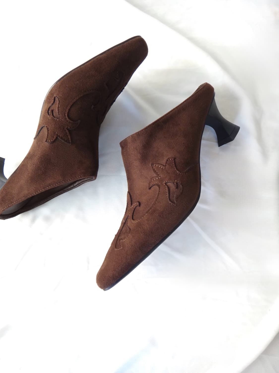 Western suede mule / brown 상품이미지3