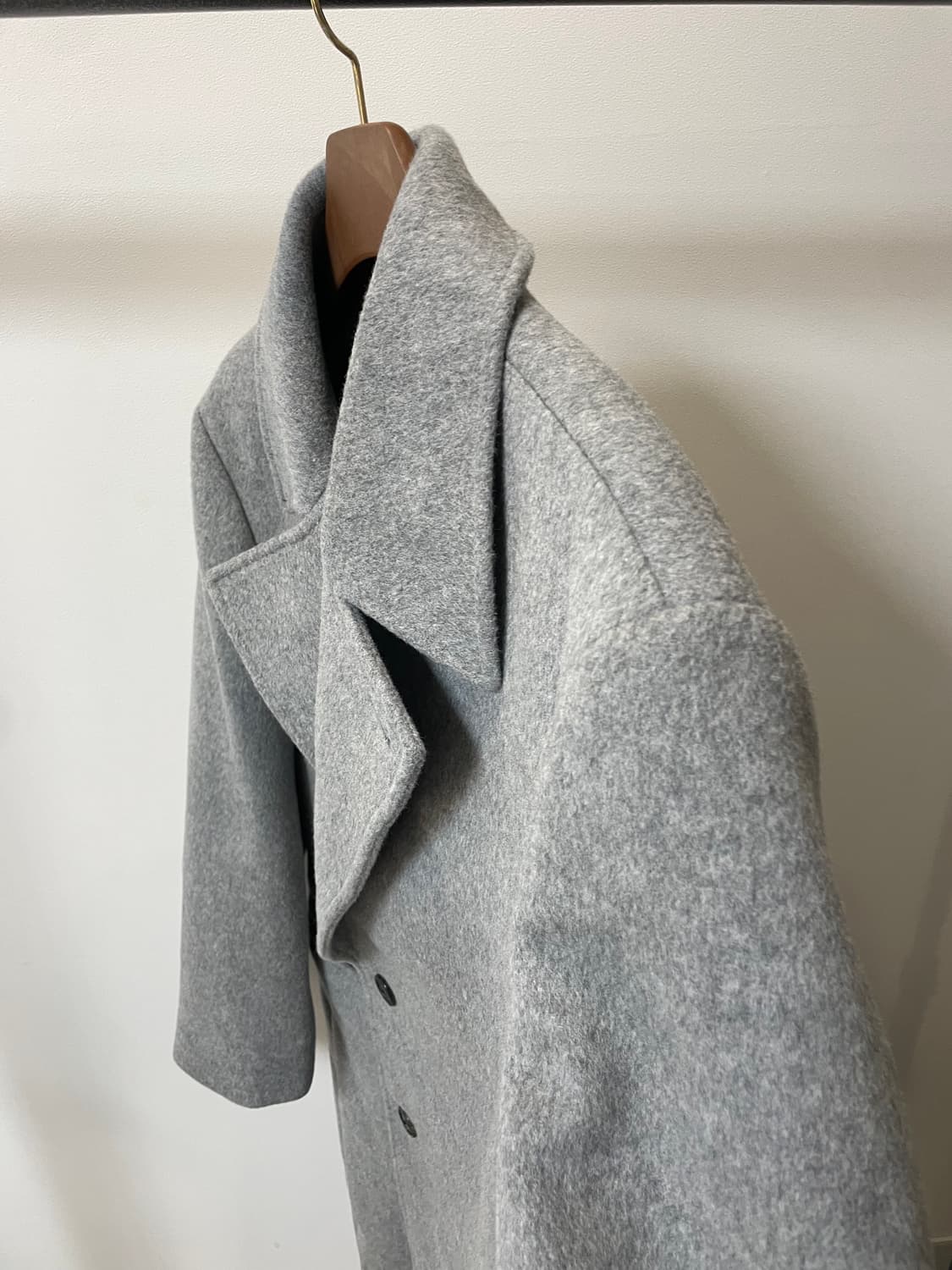 (100) 일 꼬르소 그레이 울 더블 코트 상품이미지2