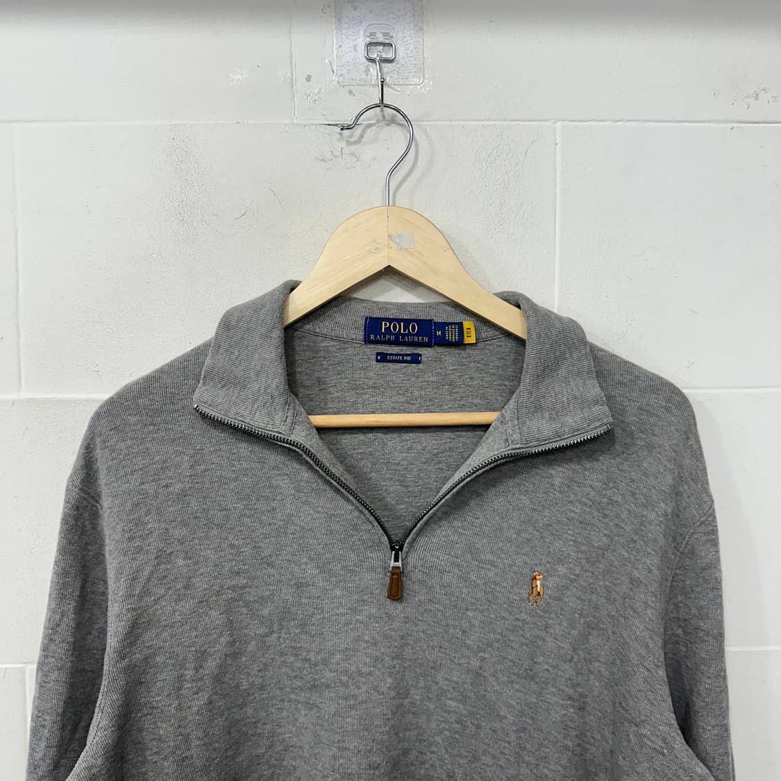 폴로 반집업 니트M 상품이미지2