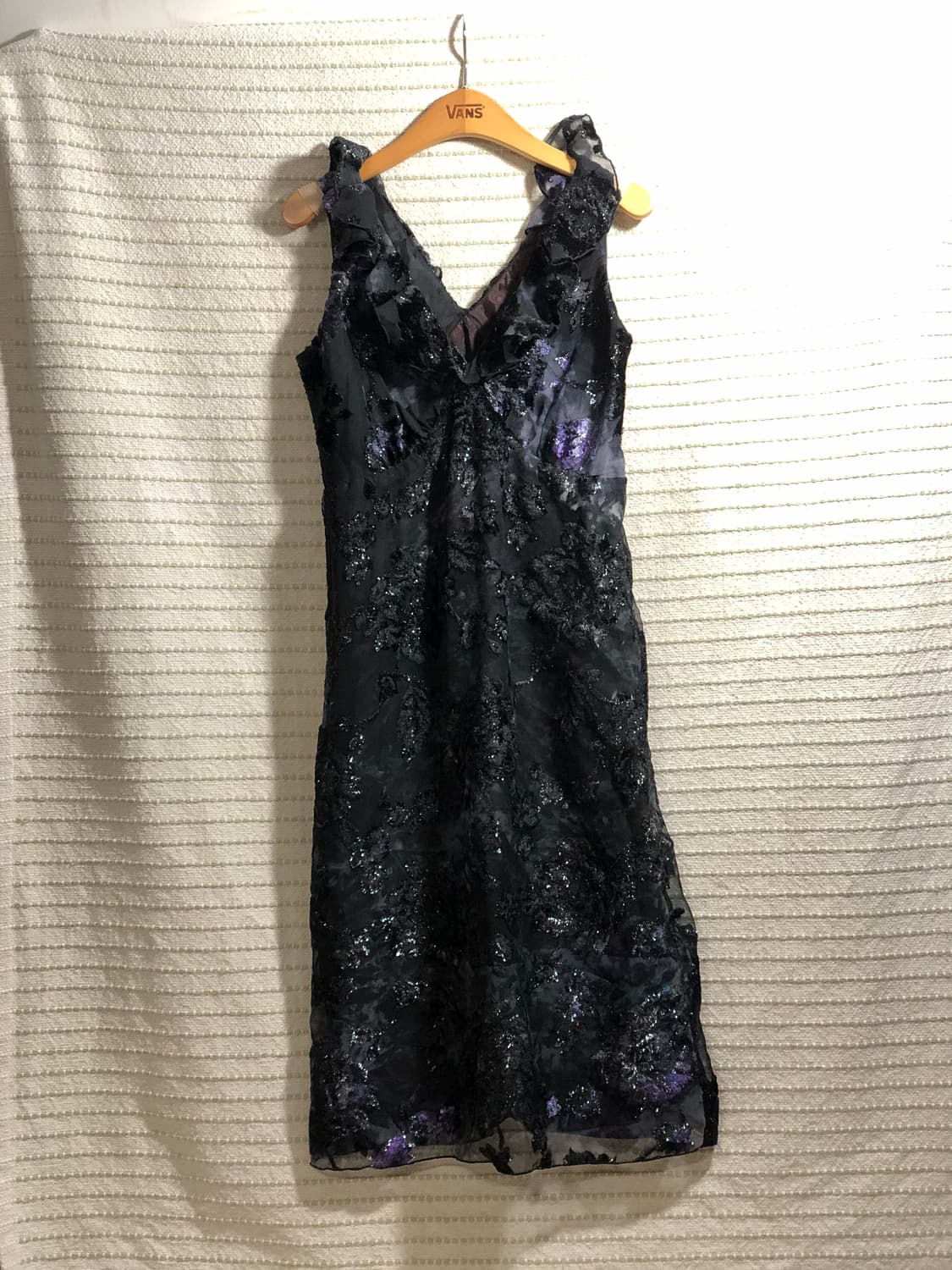 안나수이 블랙 쉬폰 펑키 원피스 상품이미지1