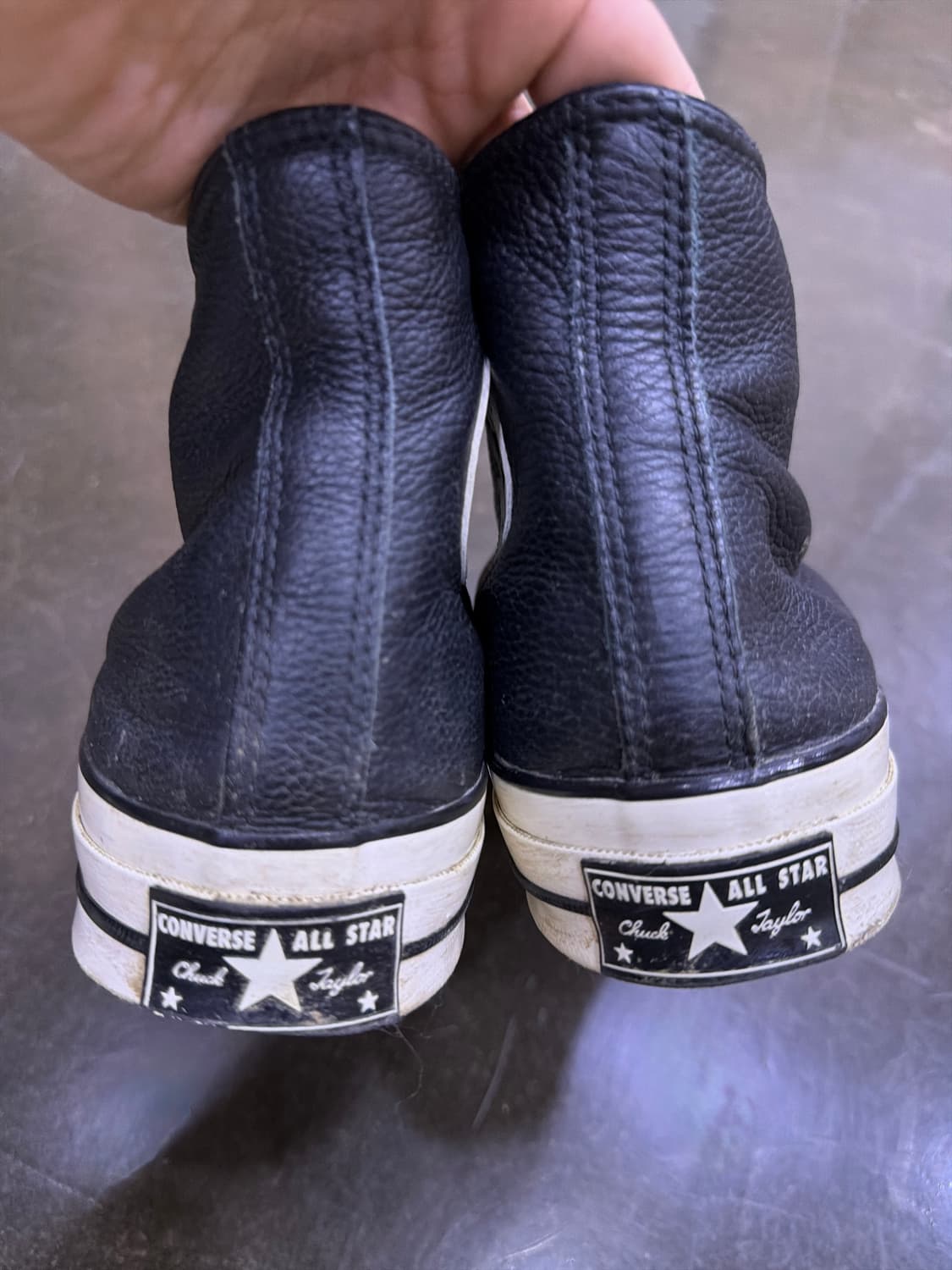 컨버스 올스타 척테일러 70 하이 레더 가죽 블랙 280 상품이미지7
