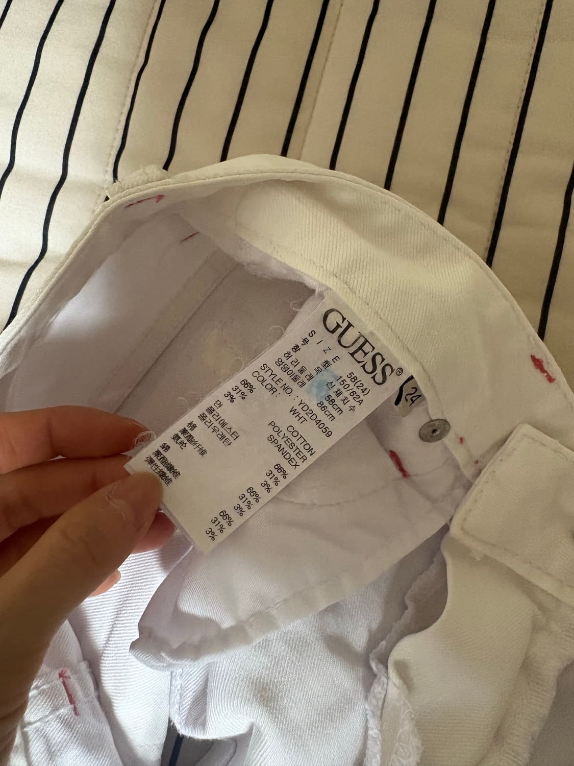 게스 y2k 로우라이즈 숏팬츠 24 상품이미지5