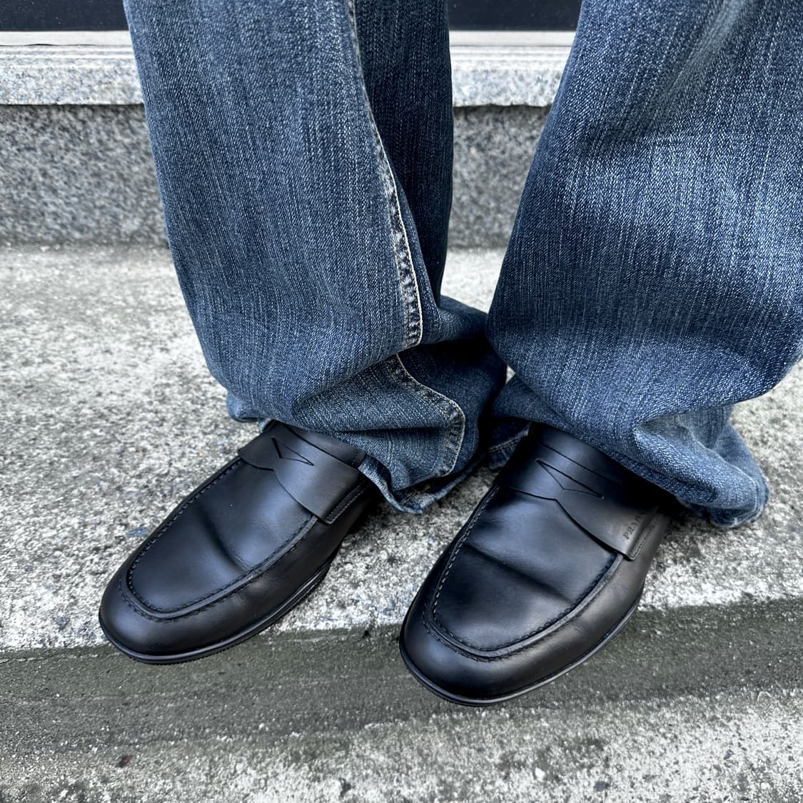 00s 빈티지 블랙 프라다 스포츠 로퍼 상품이미지8