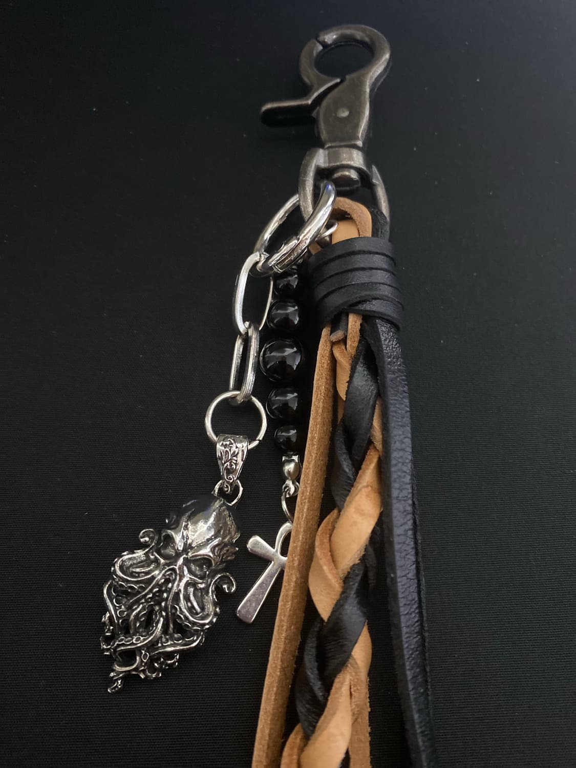 브레이드 가죽 스트랩 키링 상품이미지3