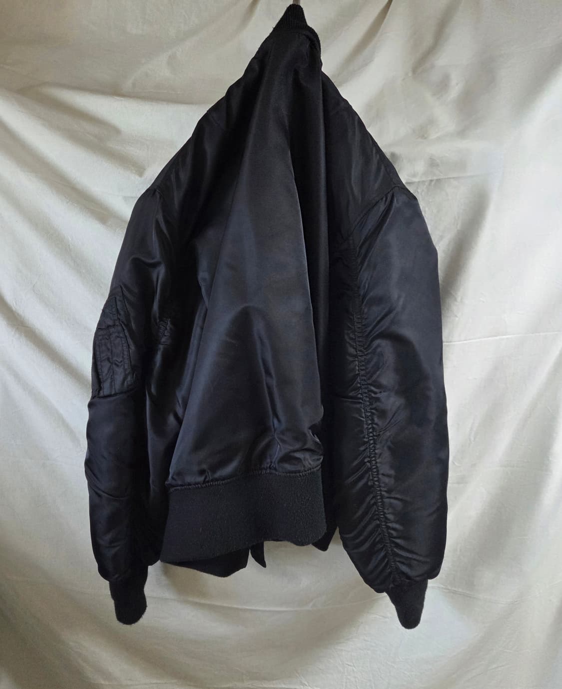 그롭스 울 50 MA-1 자켓 블랙 L 상품이미지5