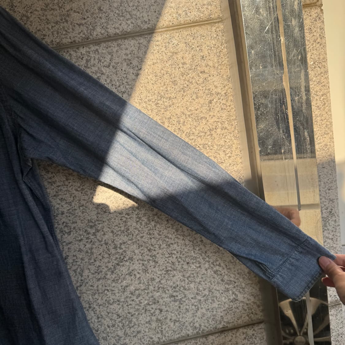 폴로 랄프로렌 포니 로고 샴브레이 데님 셔츠 상품이미지6