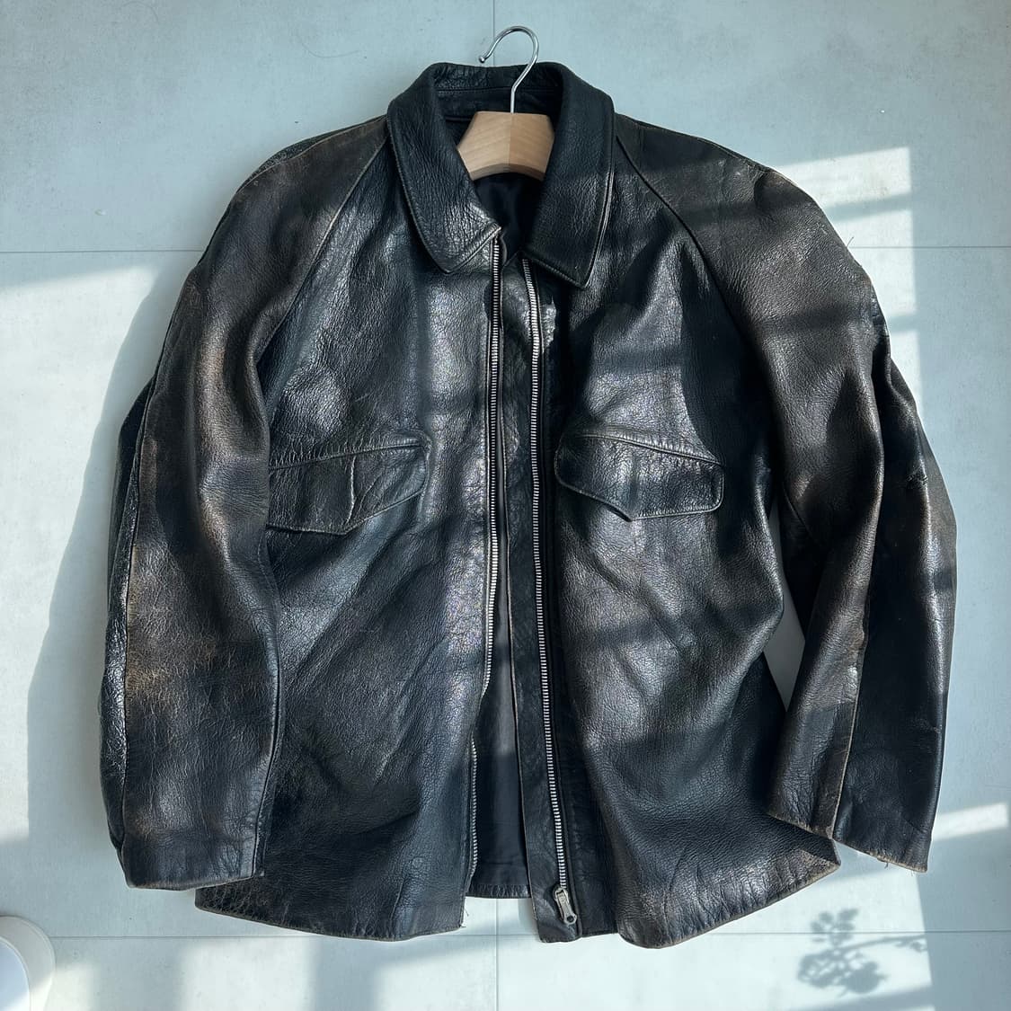 50‘s italy army goatskin jacket(프라다원판) 상품이미지2