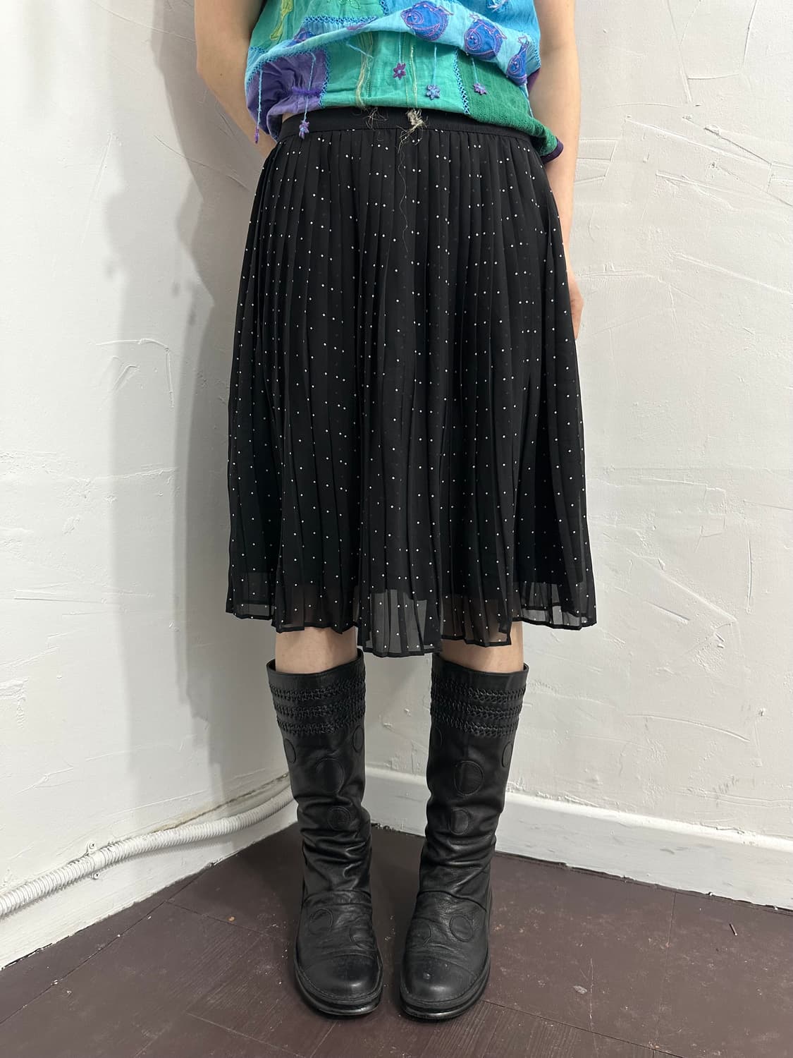uniqlo dot pleats skirt 상품이미지3