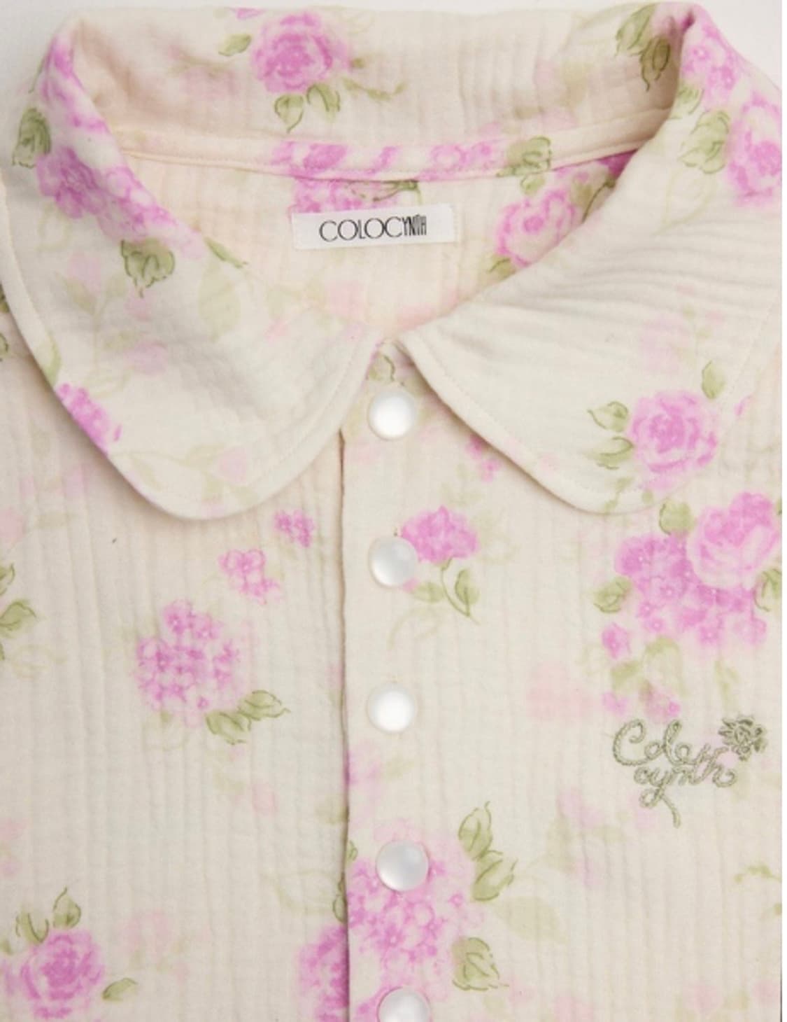 콜로신스 플라워 오버사이즈셔츠 상품이미지1