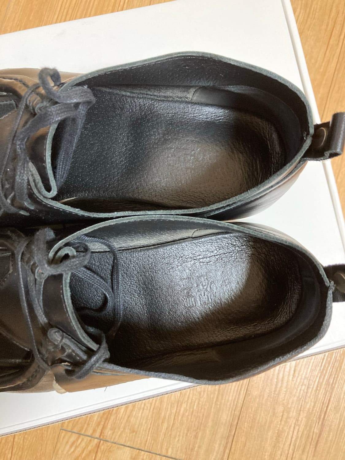 [3]폴리테루 왈라비 슈즈 스타 레더 블랙 상품이미지4