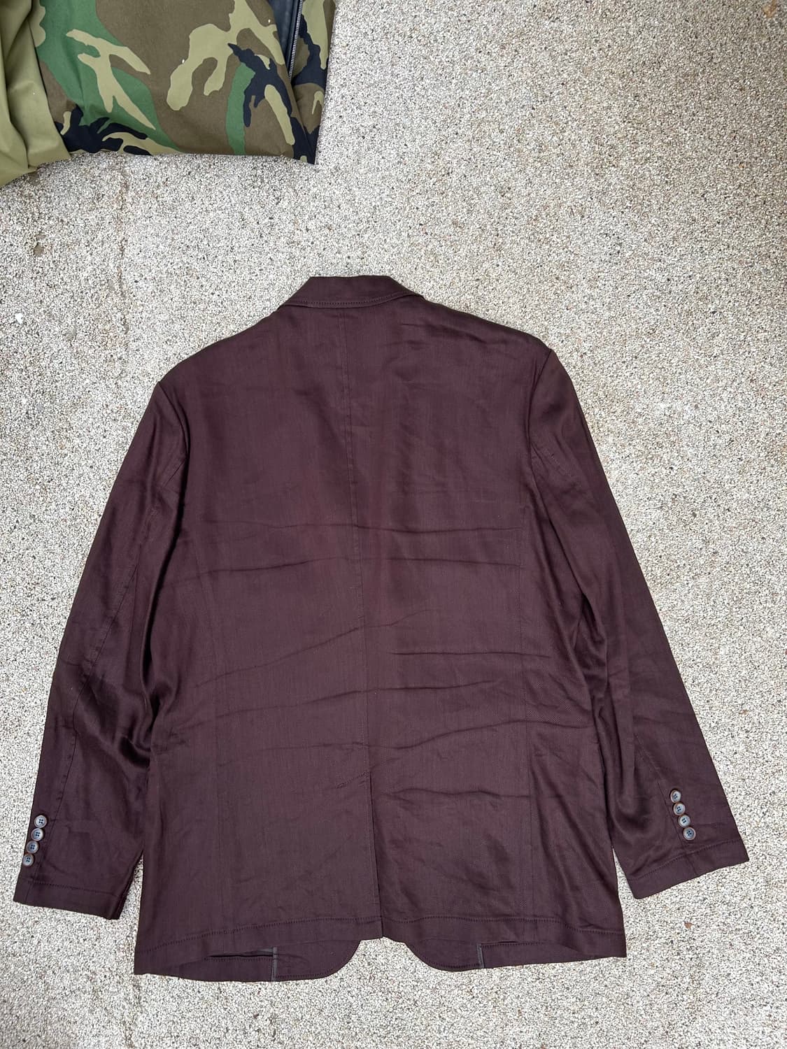 먼싱웨어 브라운컬러 빈티지 린넨 블레이져 상품이미지8