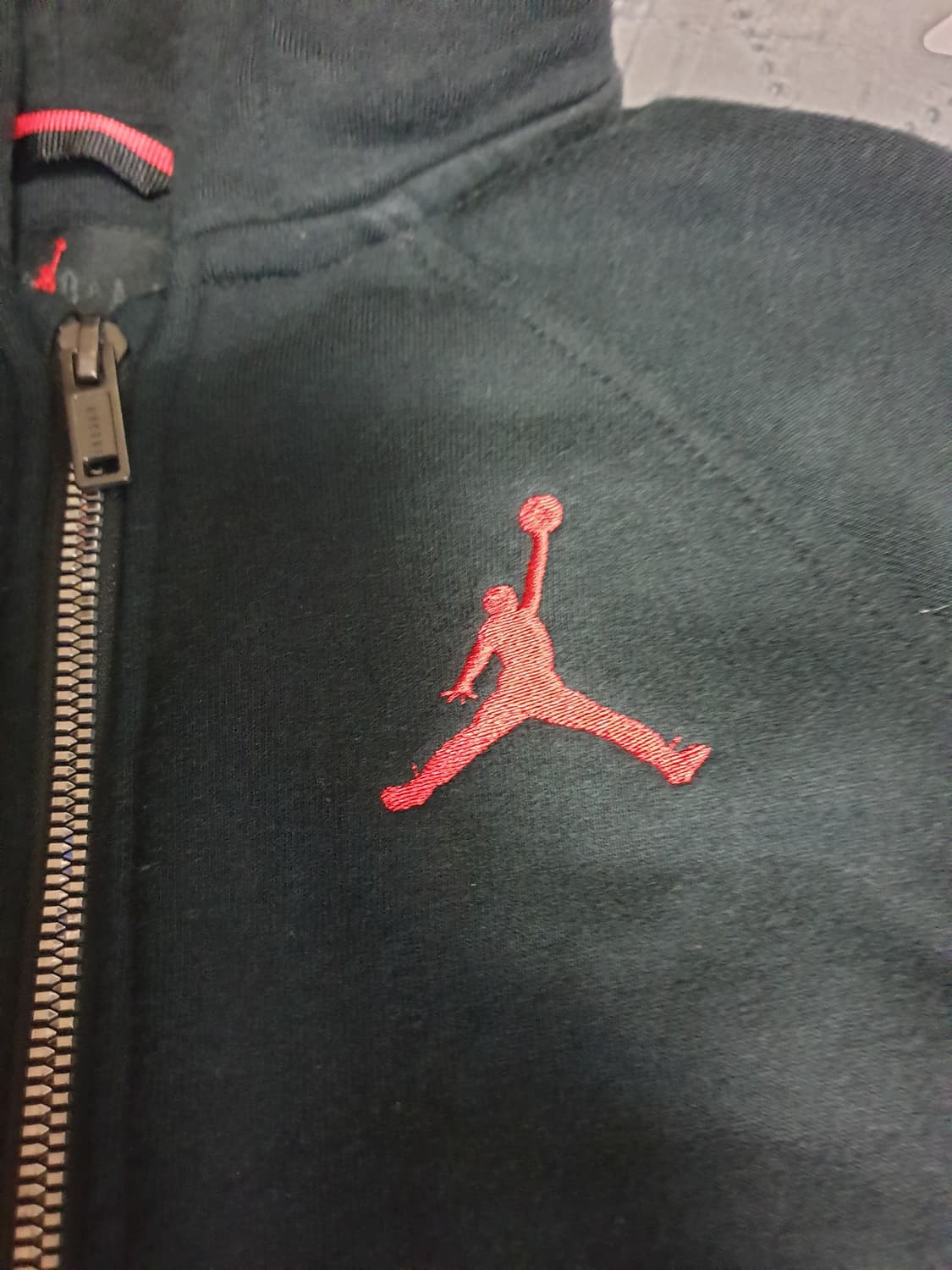 나이키 에어조던 딱붙핏 후드집업 블랙 (S) 상품이미지2