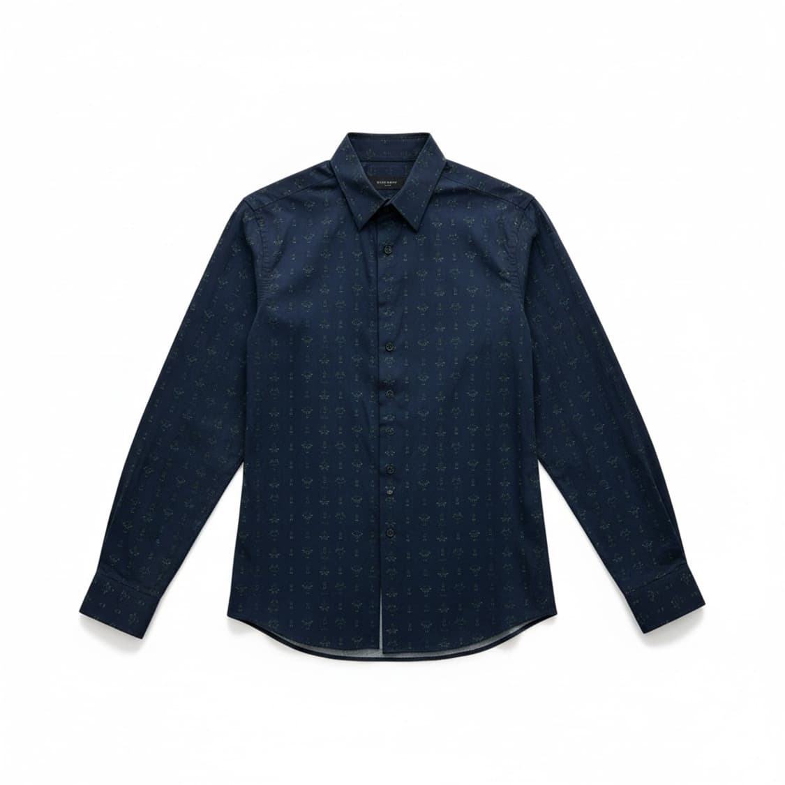 명품 지방시(GIVENCHY) 남성 긴팔 패턴 셔츠 네이비 상품이미지1