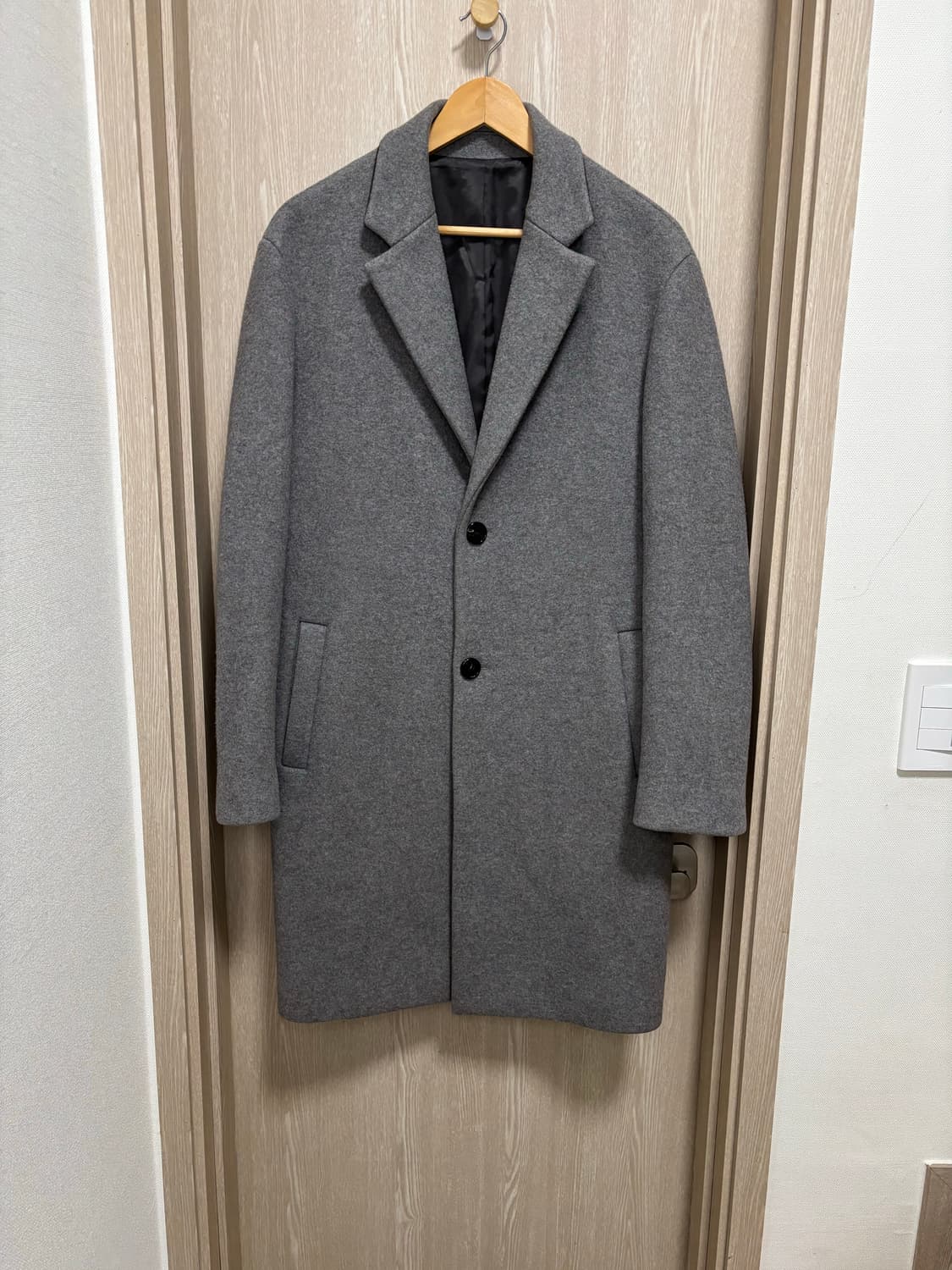 시스템옴므 싱글 울코트95~100/그레이 상품이미지1