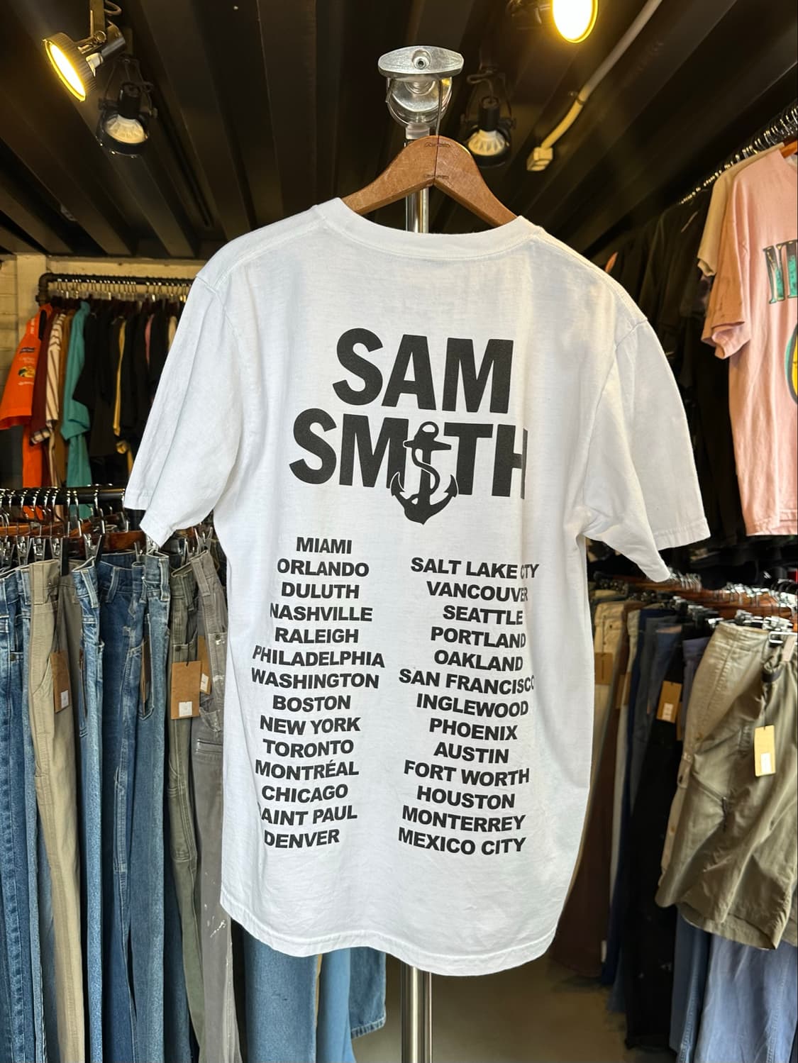 샘스미스 Sam Smith 투어 프린팅 티셔츠 상품이미지2