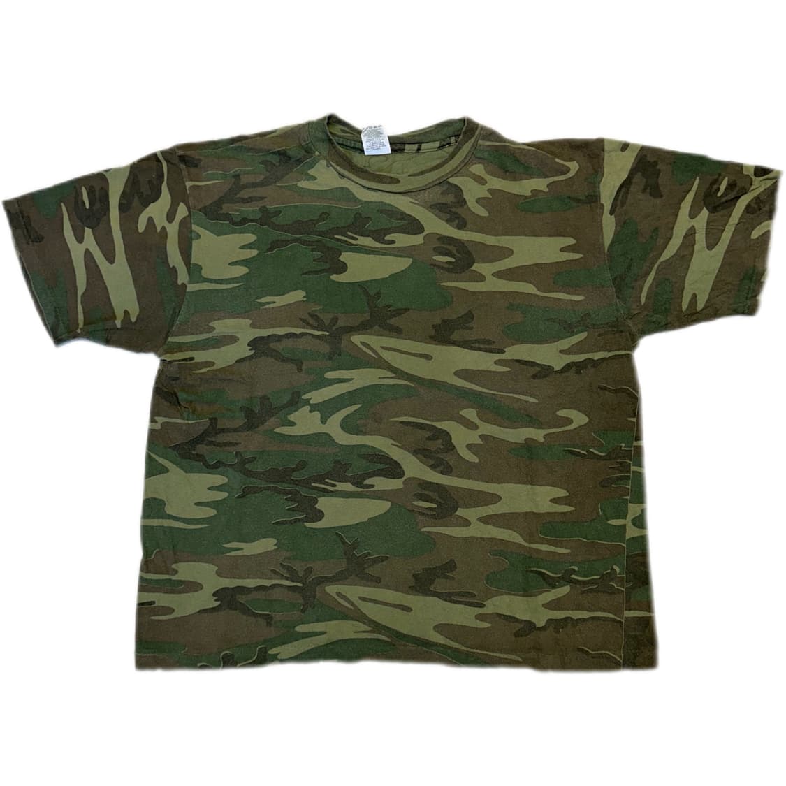 90s Vintage Greenwood Camo T Shirt 상품이미지1