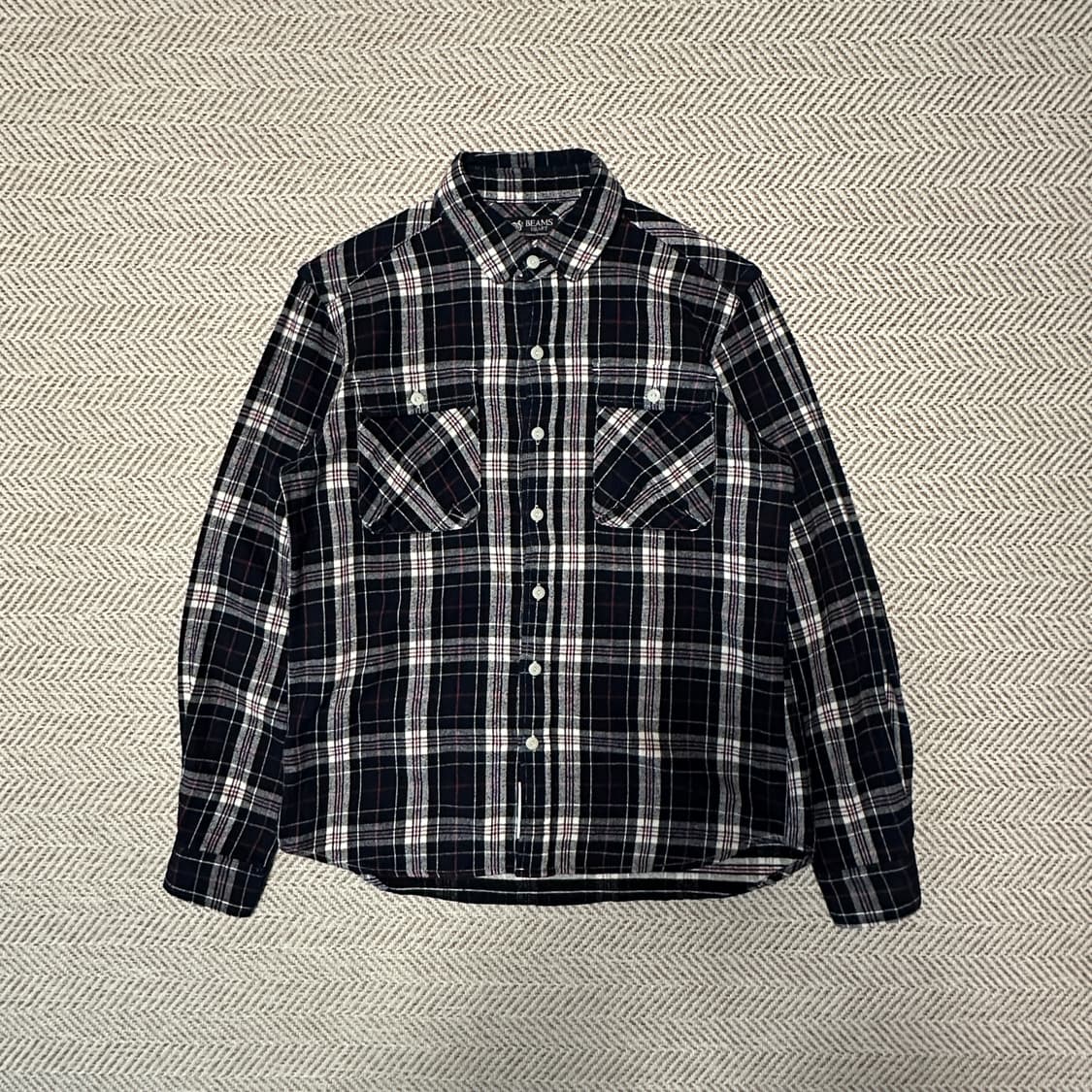 BEAMS elbow corduroy check shirt 상품이미지1