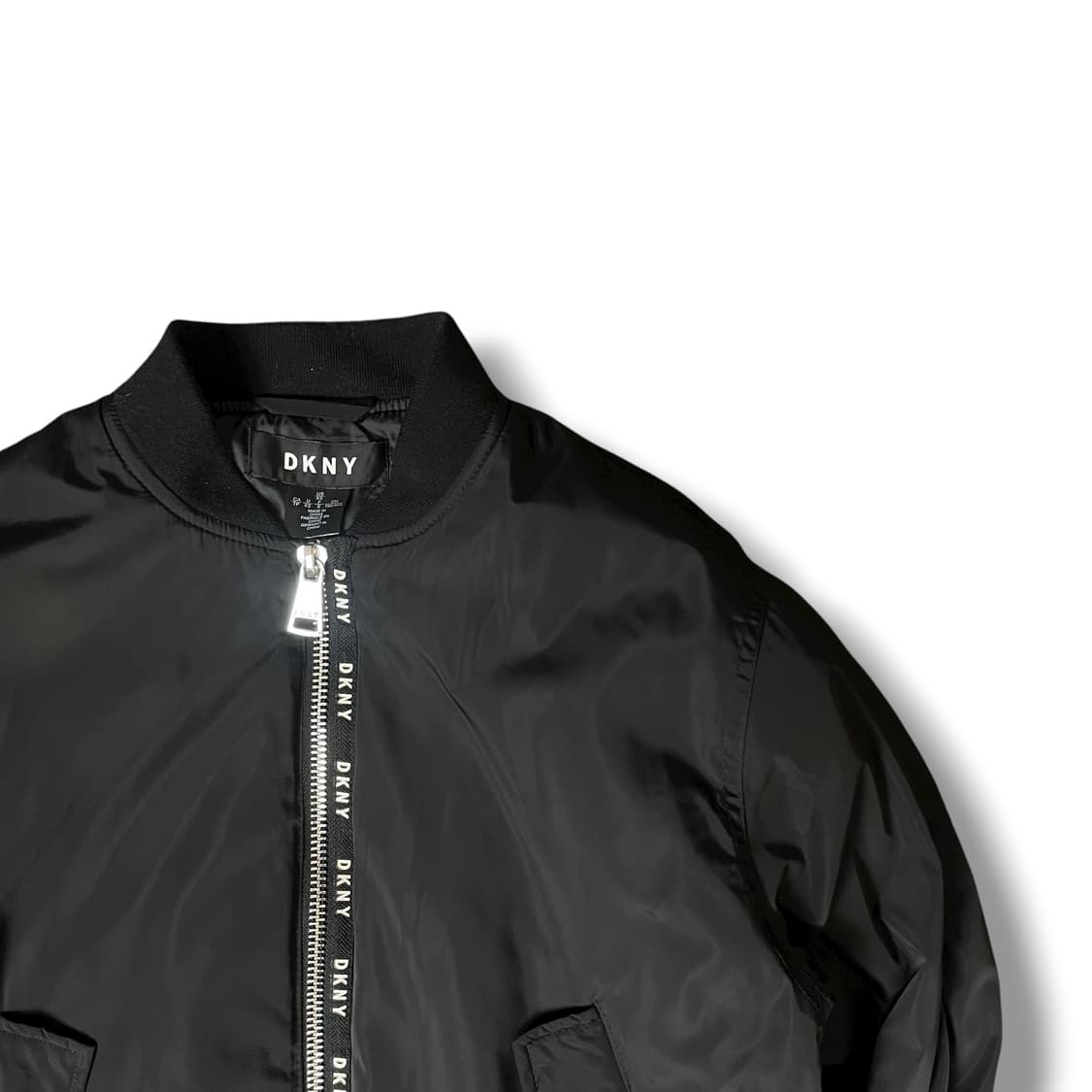 DKNY 블랙 항공 점퍼 XS 상품이미지3